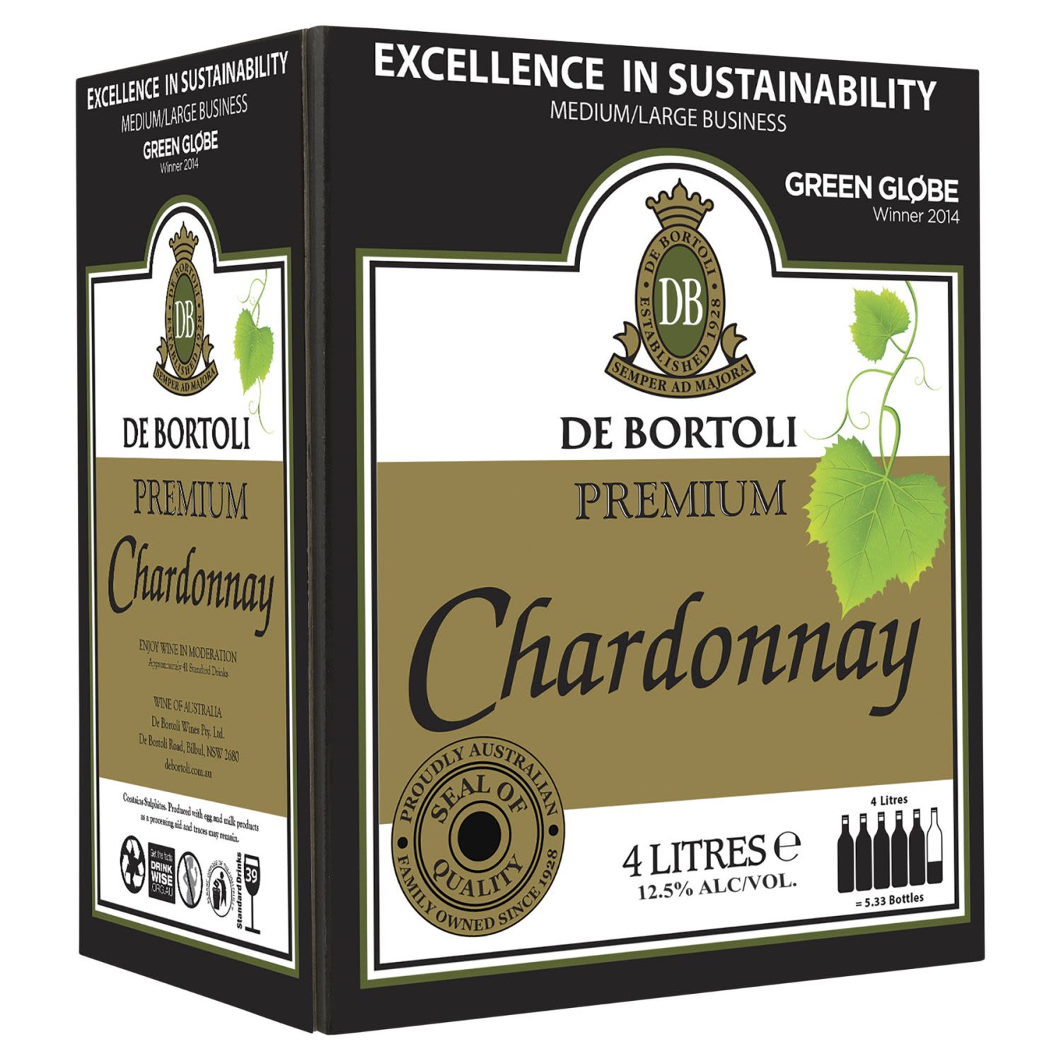 De Bortoli Prem Chard Csk Cask 4L