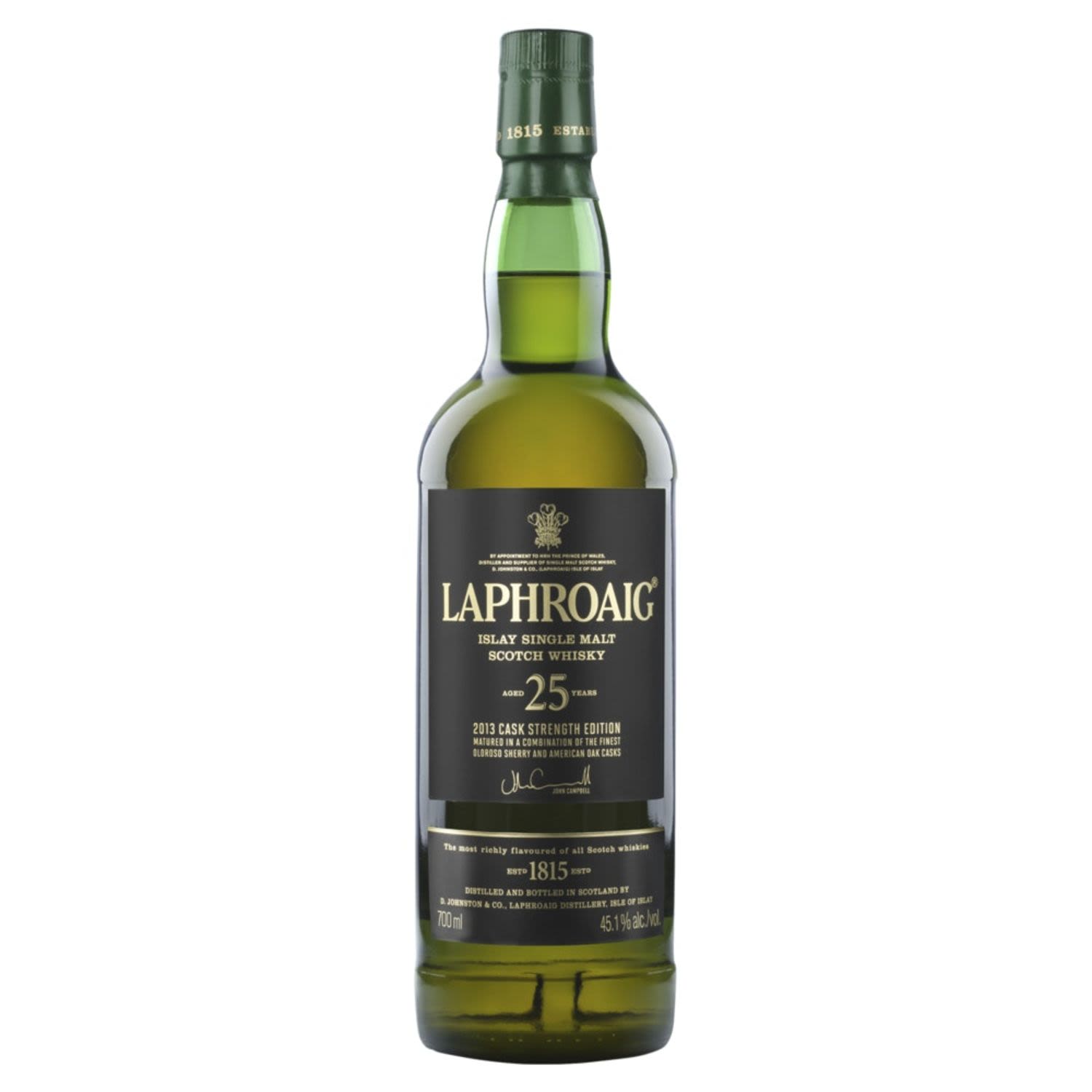 Laphroaig Malt 25YO 700mL Bottle