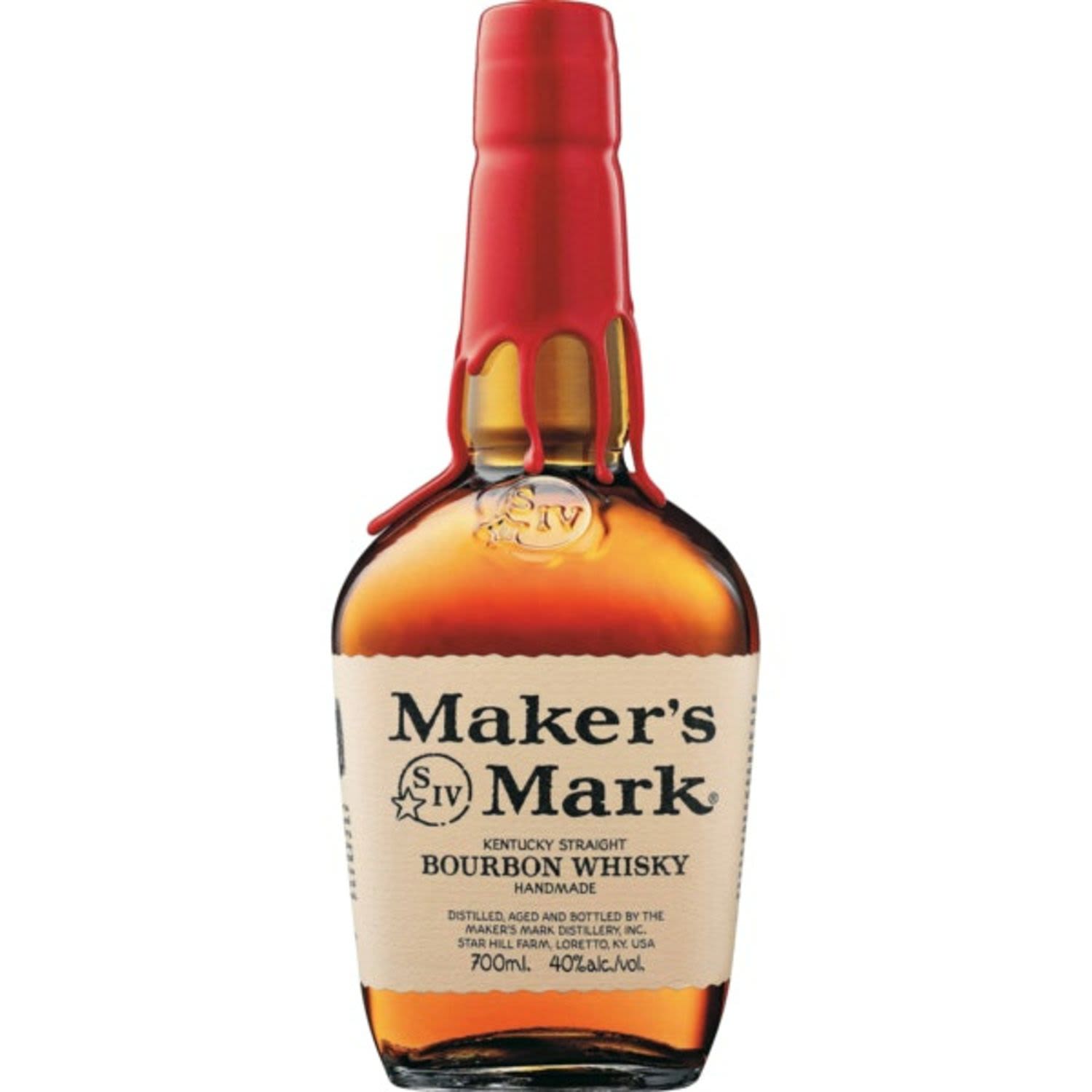 Maker's Mark Kentucky Straight Bourbon Whisky 700mL Bottle