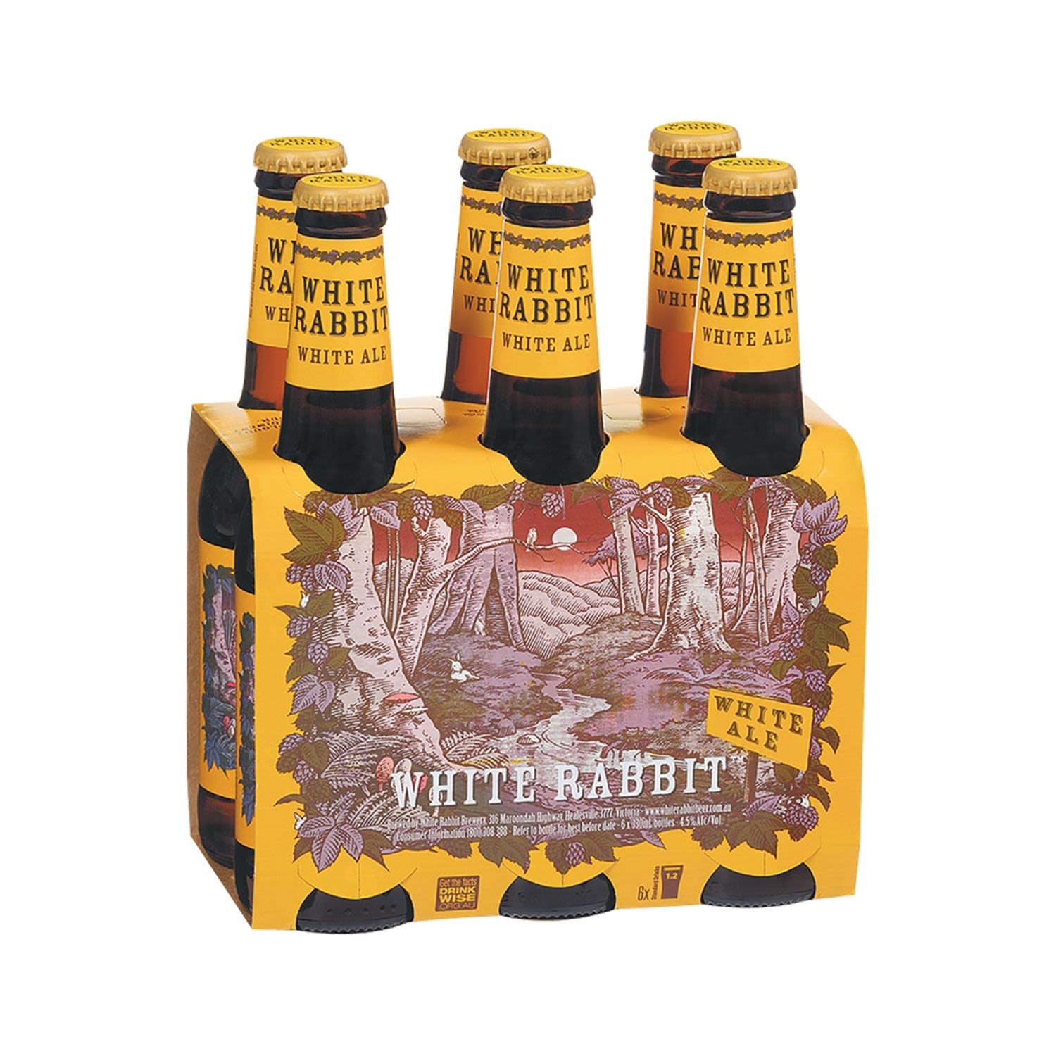 White Rabbit White Ale Bottle 330mL 6 Pack