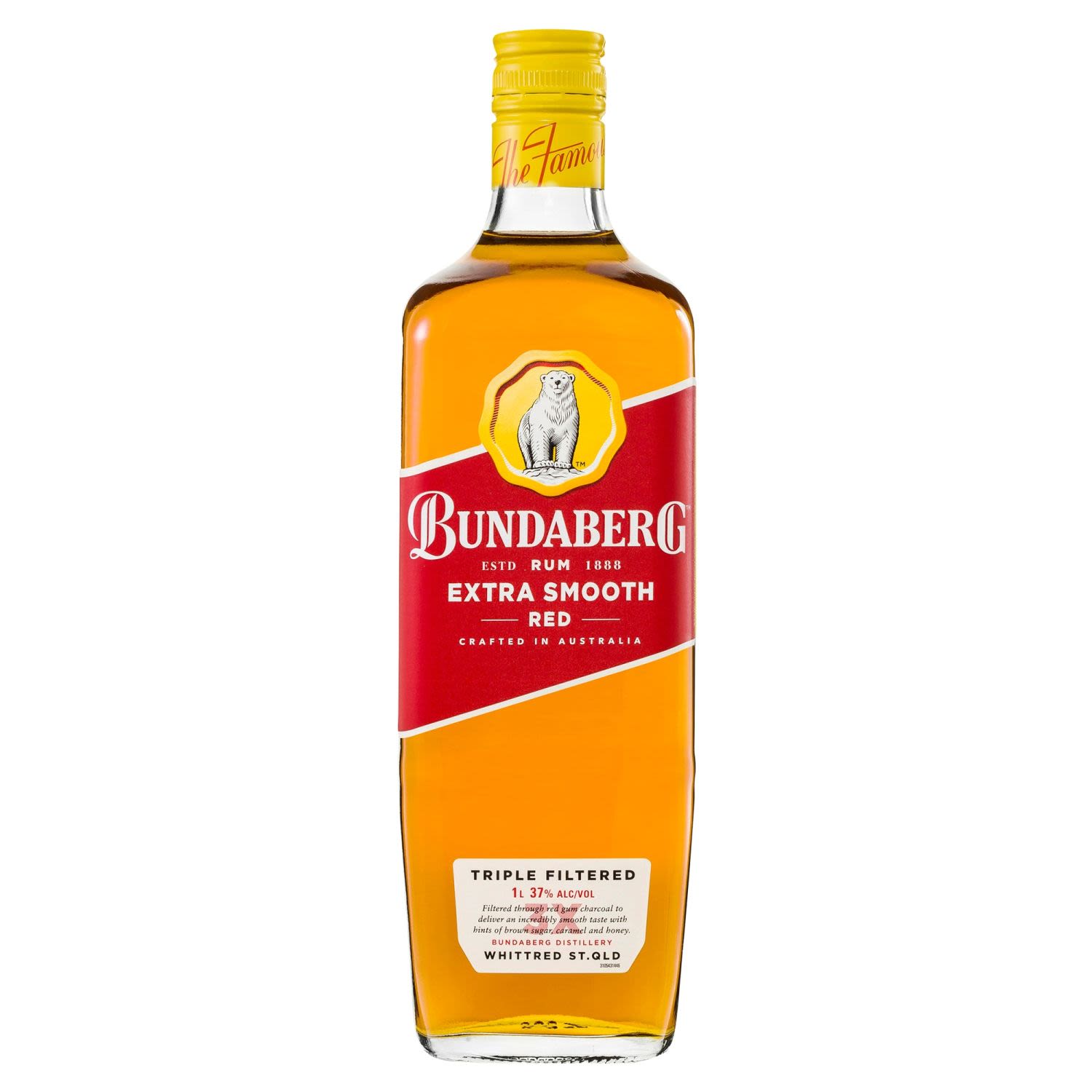 Bundaberg Extra Smooth Red Rum 1L Bottle