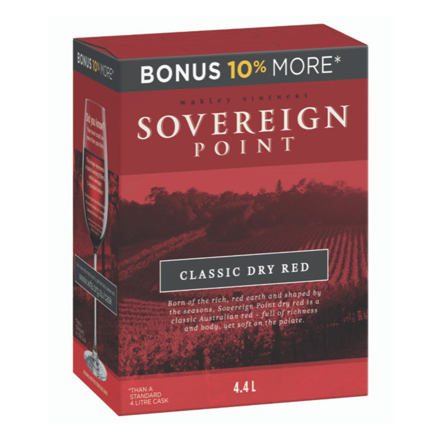 Sovereign Point Dry Red 4.4L Cask