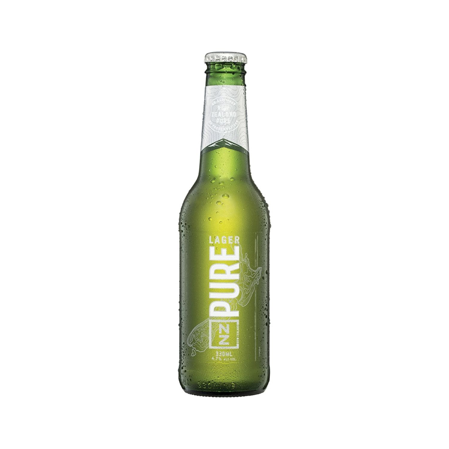 NZ Pure Lager Bottle 330mL
