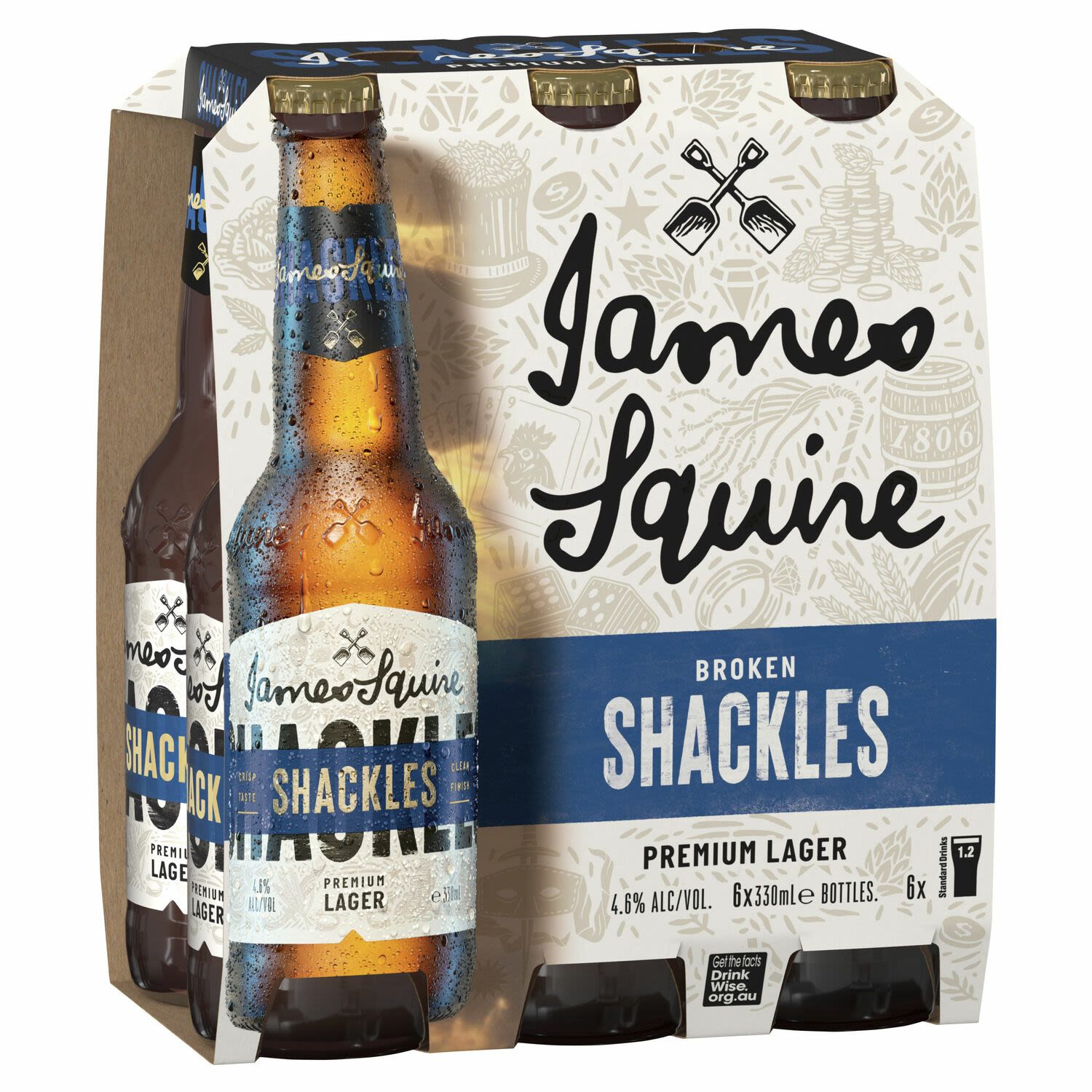 James Squire Broken Shackles Bottle 330mL 6 Pack