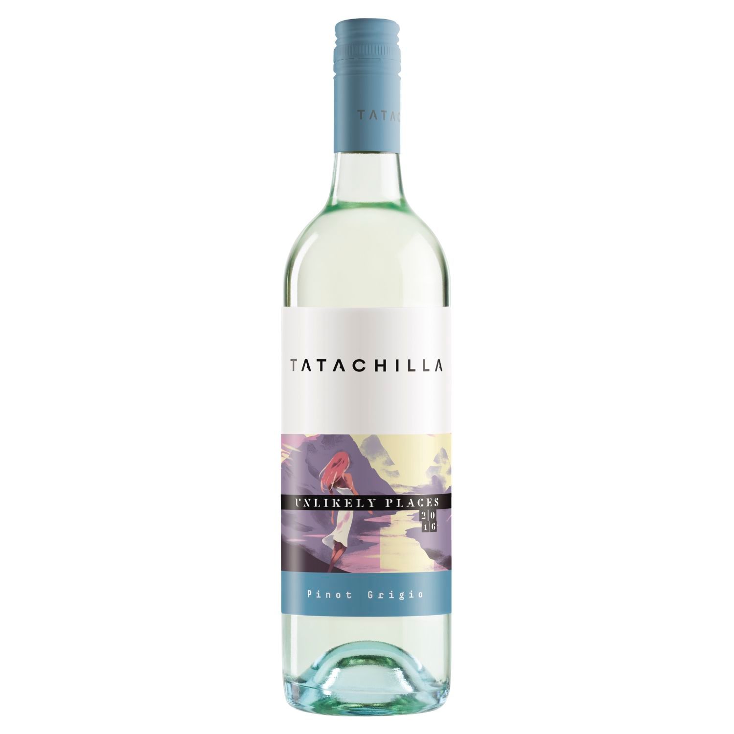 Tatachilla Unlikely Places Pinot Grigio 750mL<br /> <br />Alcohol Volume: 12.00%<br /><br />Pack Format: Bottle<br /><br />Standard Drinks: 7.1</br /><br />Pack Type: Bottle<br /><br />Country of Origin: Australia<br /><br />Region: South Australia<br /><br />Vintage: '2018<br />