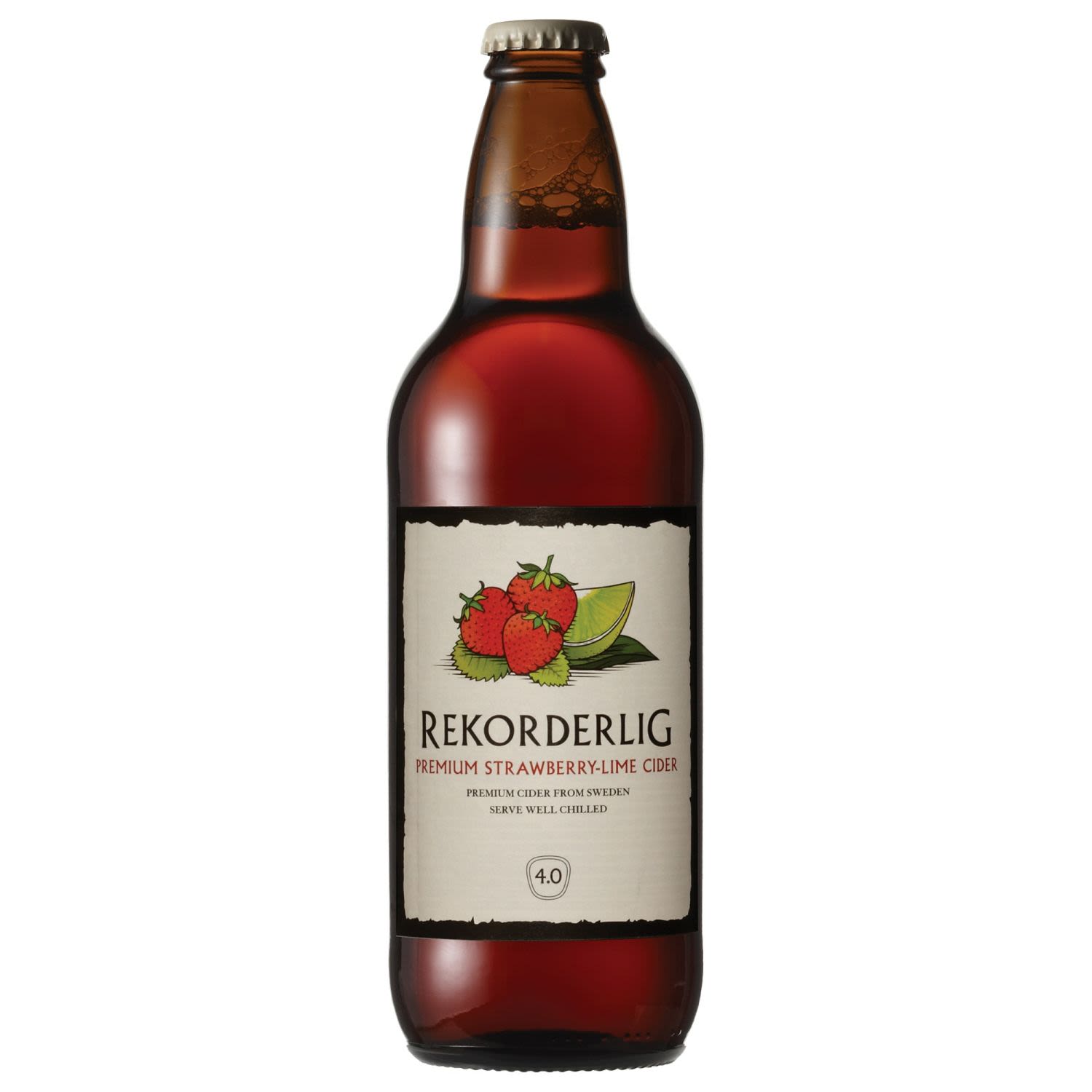 Rekorderlig Premium Strawberry & Lime Cider 500mL Bottle