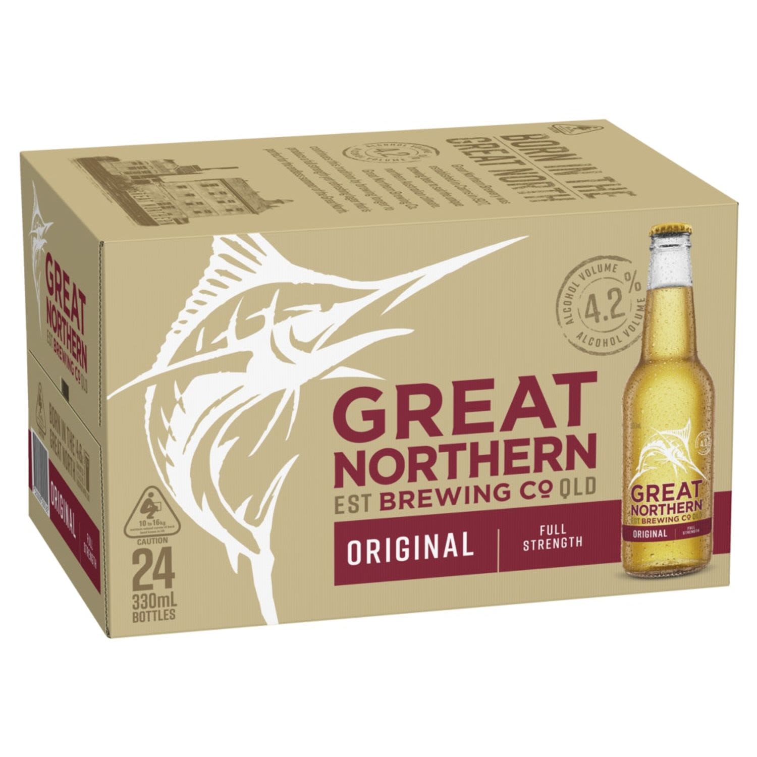 Great Northern Original Lager Bottle 330mL 24 Pack