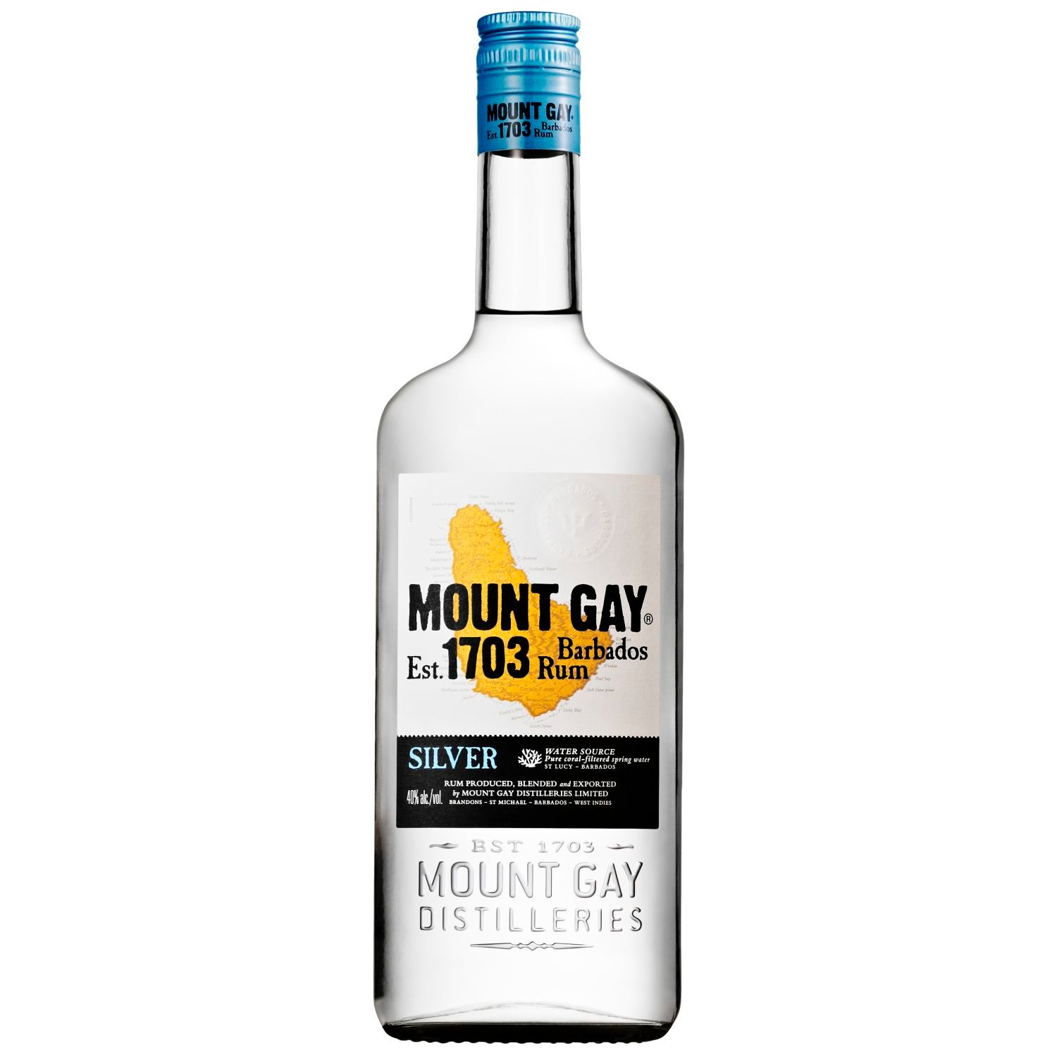 Mount Gay Silver Rum 1L Bottle