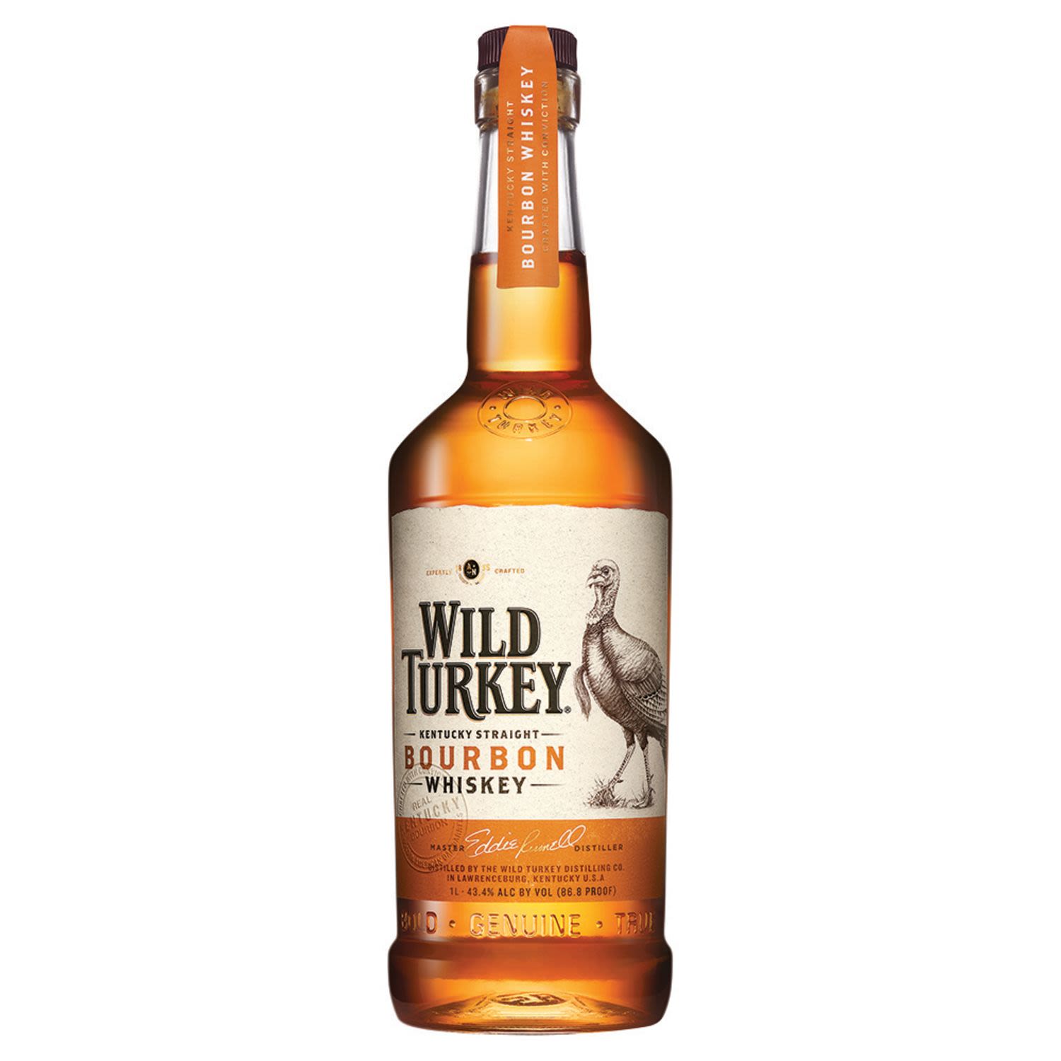 Wild Turkey 86.8% Proof 1L Bottle