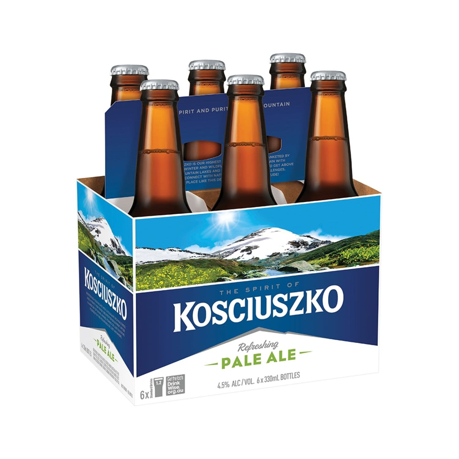 Kosciuszko Pale Ale Bottle 330mL 6 Pack