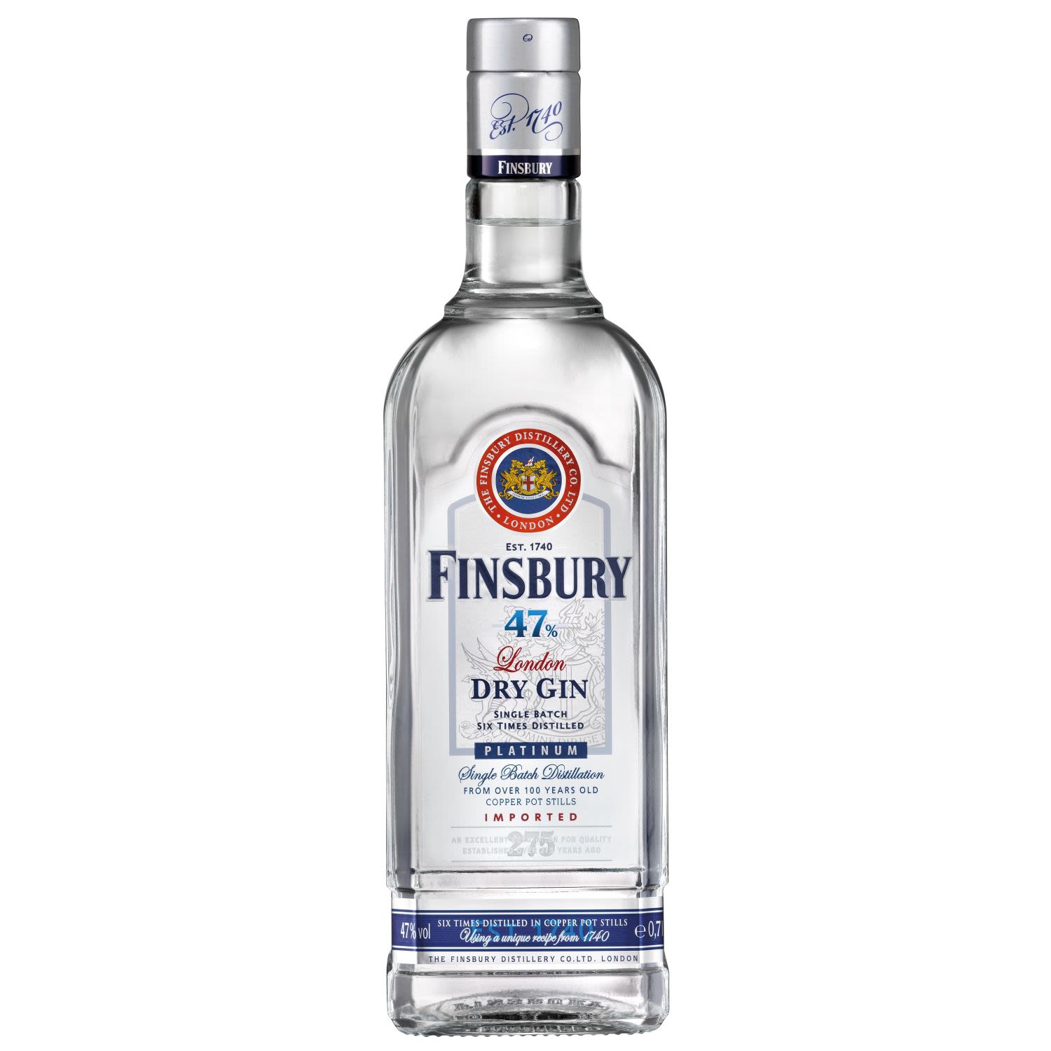 FINSBURY PLAT LON D/GIN 700mL<br /> <br />Alcohol Volume: 47.00%<br /><br />Pack Format: Bottle<br /><br />Standard Drinks: 26</br /><br />Pack Type: Bottle<br /><br />Country of Origin: England<br />