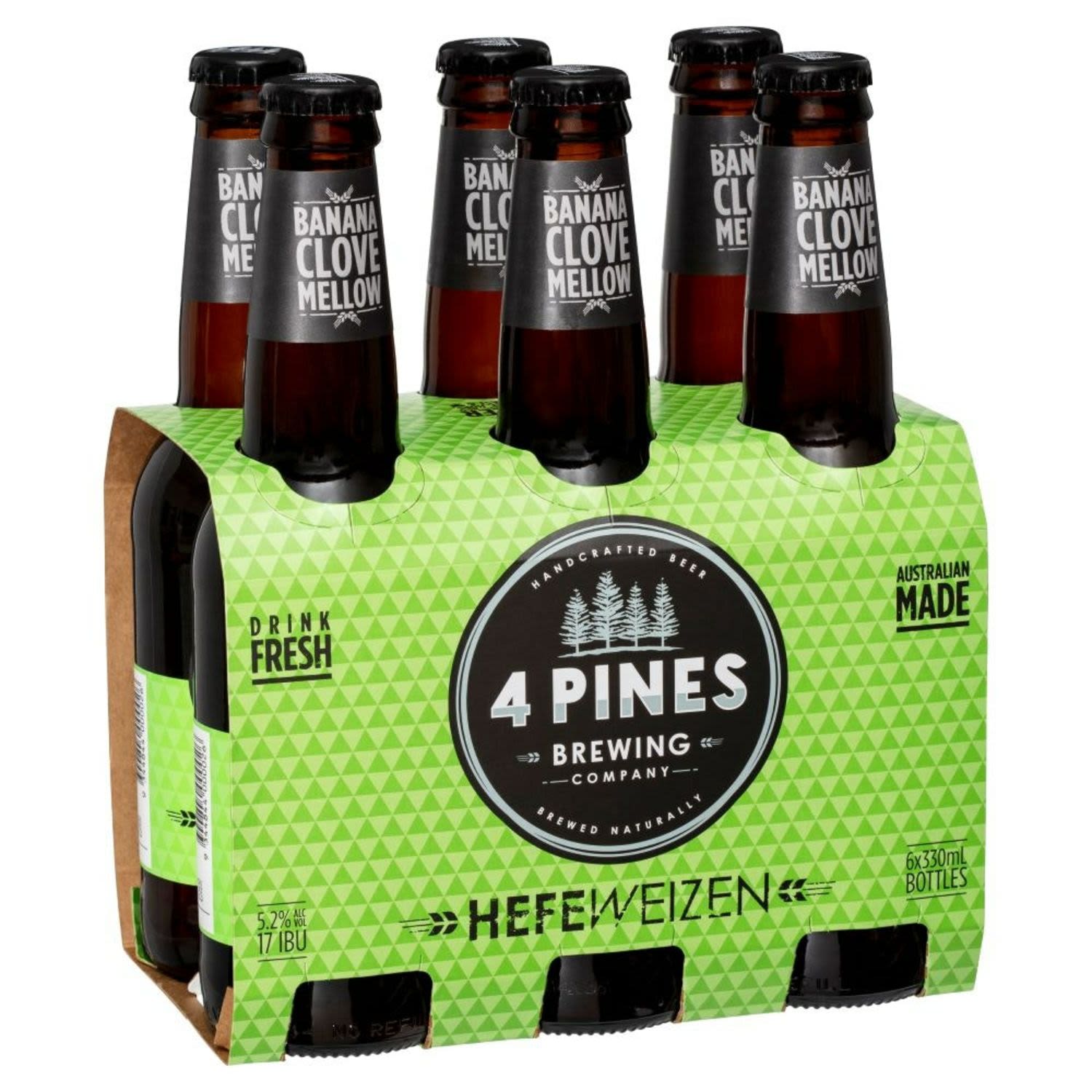4 Pines Hefeweizen Bottle 330mL 6 Pack