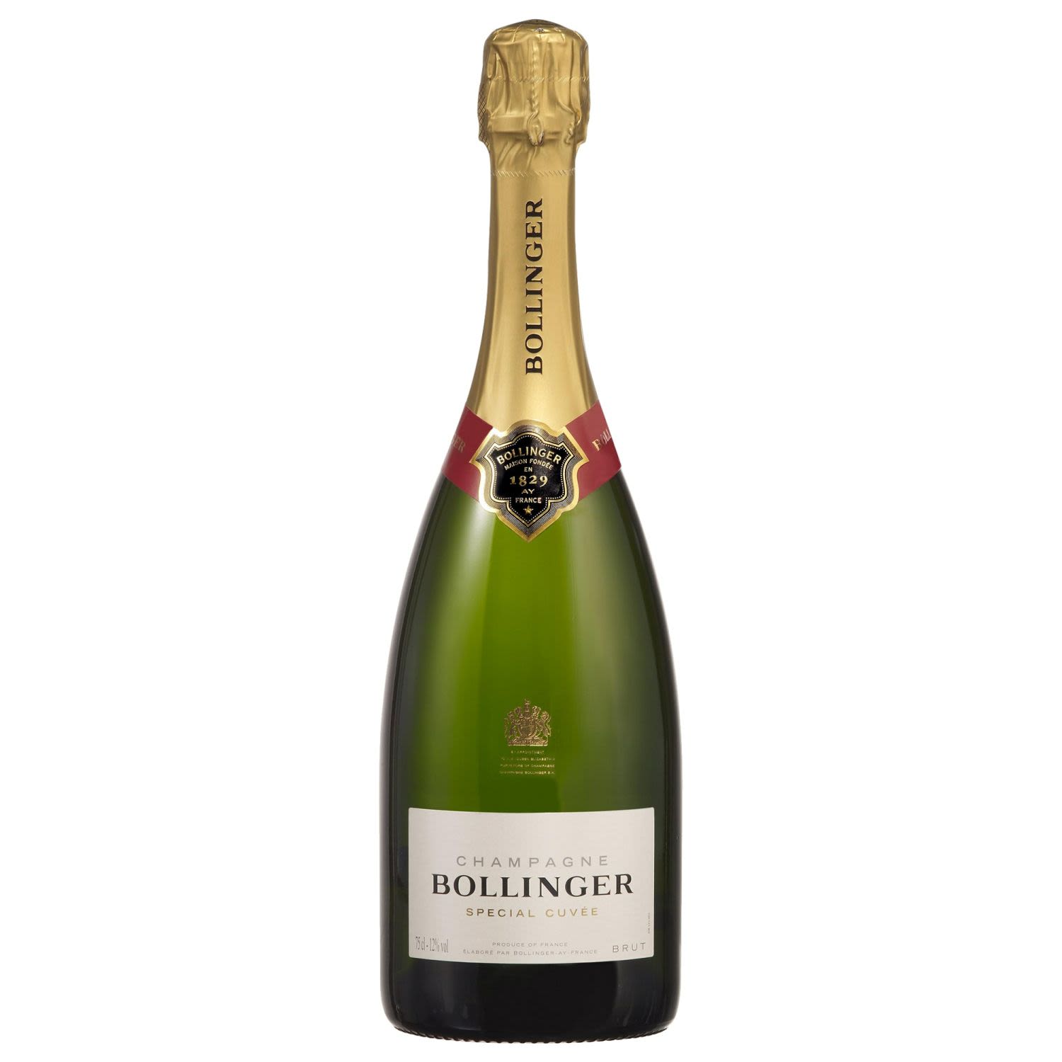 Bollinger Special Cuvée Champagne NV is one of the world's best NV Champagnes. Special Cuvée is the result of the delicate blending between harvest grapes and a majority of reserve wines, part of which have been aged in magnums for 5 to 15 years.<br /> <br />Alcohol Volume: 12.00%<br /><br />Pack Format: Bottle<br /><br />Standard Drinks: 7.1<br /><br />Pack Type: Bottle<br /><br />Country of Origin: France<br /><br />Region: Champagne<br /><br />Vintage: Non Vintage<br />