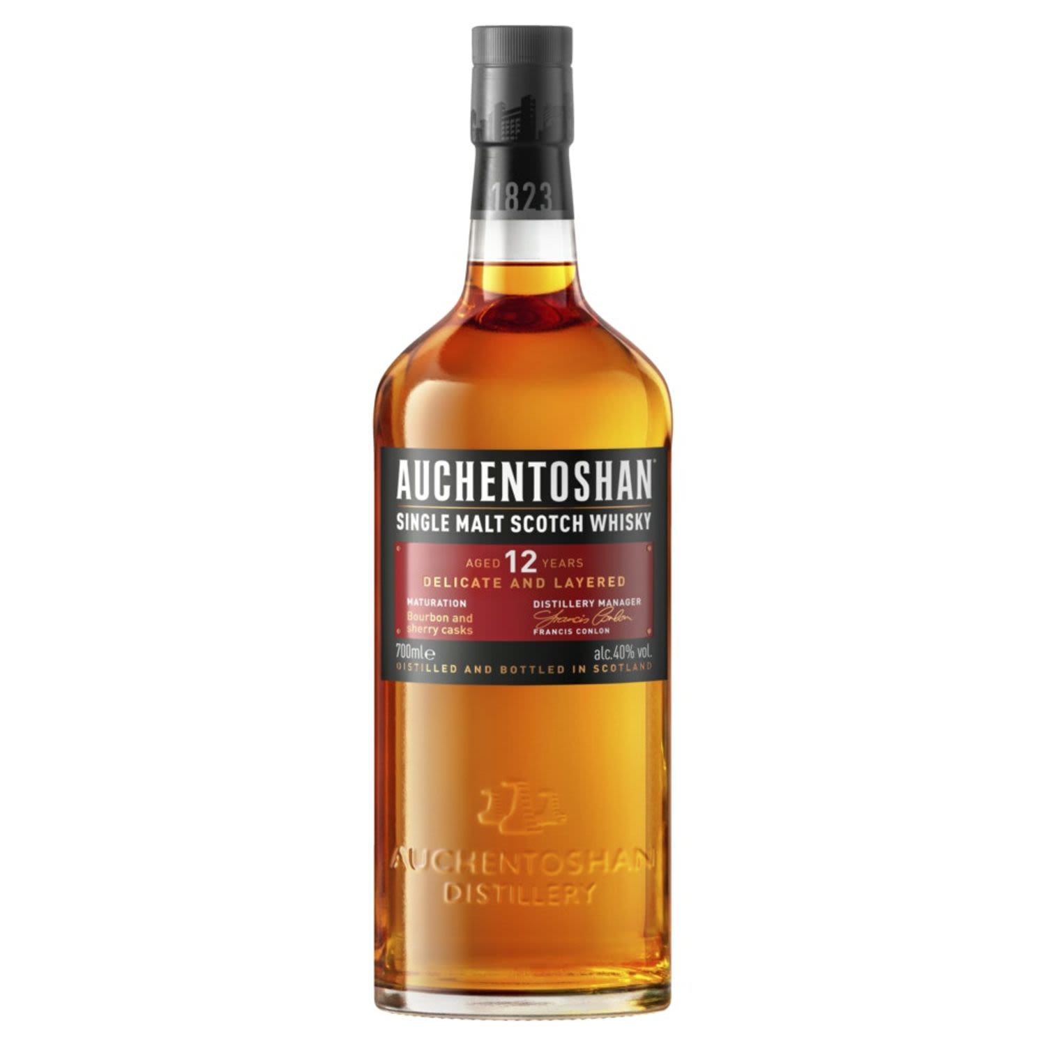 Auchentoshan 12 Year Old Single Malt Scotch Whisky 700mL Bottle
