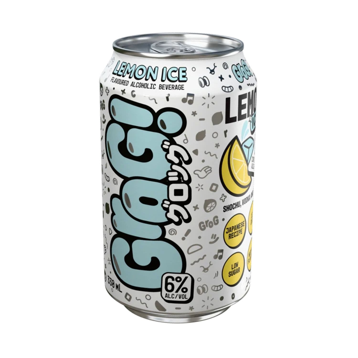 Grog Lemon Ice Can 330mL