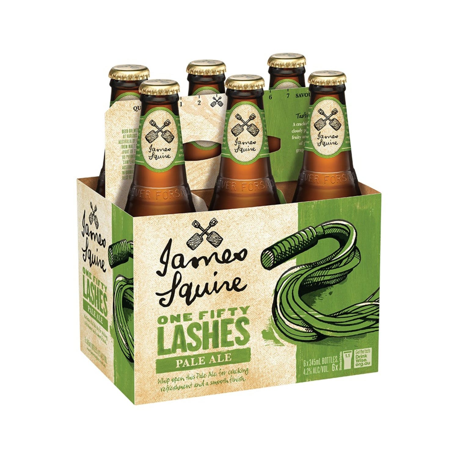 James Squire One Fifty Lashes Bottle 345mL 6 Pack