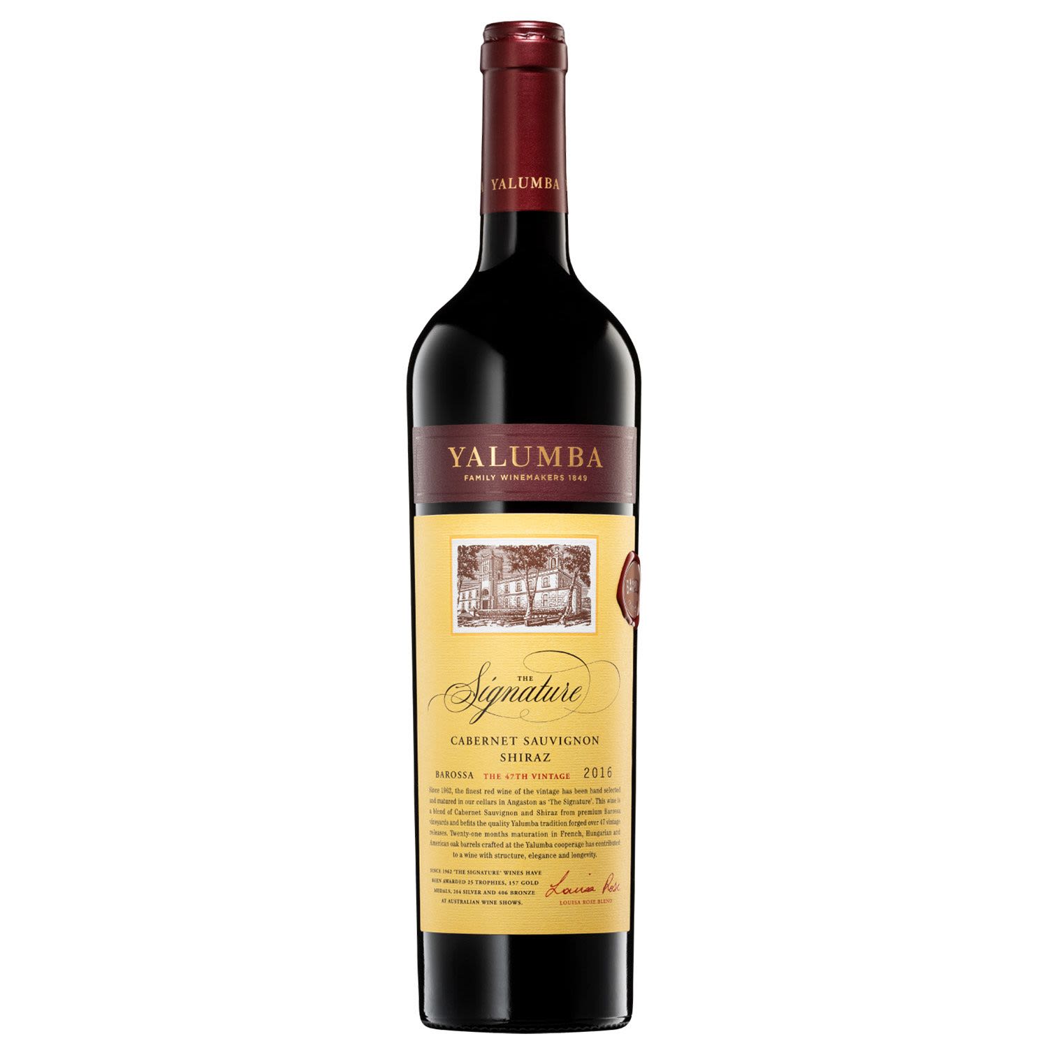 Yalumba the Signature Cabernet Shiraz 2016 750mL Bottle