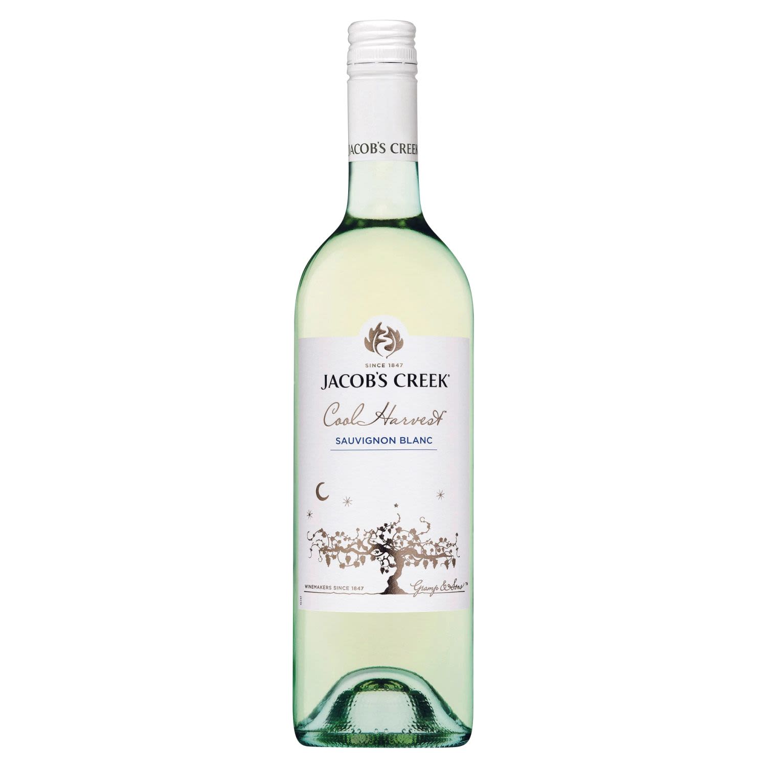 Jacob's Creek Cool Harvest Sauvignon Blanc 750mL<br /> <br />Alcohol Volume: 11.70%<br /><br />Pack Format: Bottle<br /><br />Standard Drinks: 6.9</br /><br />Pack Type: Bottle<br /><br />Country of Origin: Australia<br /><br />Region: n/a<br /><br />Vintage: Vintages Vary<br />