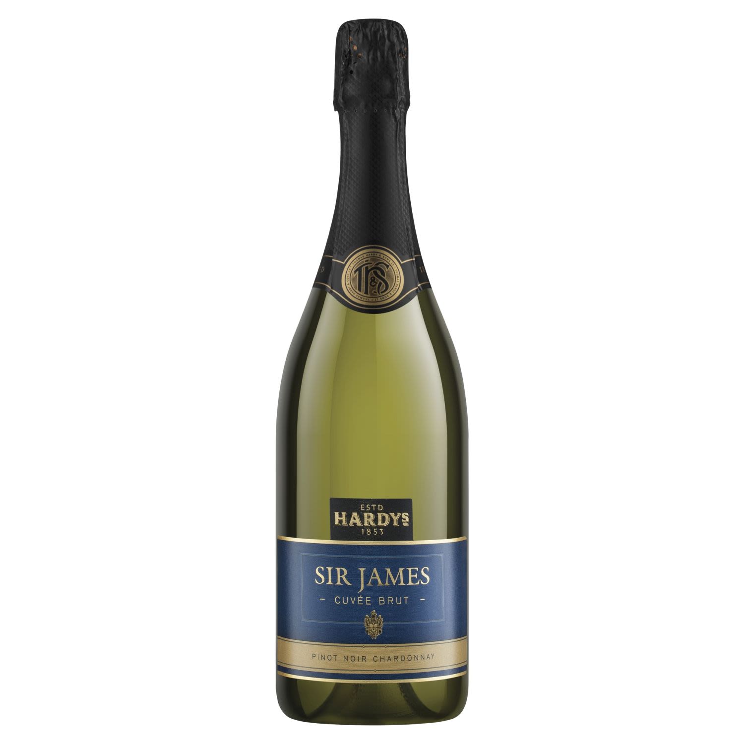Hardys Sir James Pinot Noir Chardonnay Cuvée Brut<br /> <br />Alcohol Volume: 12.50%<br /><br />Pack Format: Bottle<br /><br />Standard Drinks: 7.4</br /><br />Pack Type: Bottle<br /><br />Country of Origin: Australia<br /><br />Region: n/a<br /><br />Vintage: Non Vintage<br />