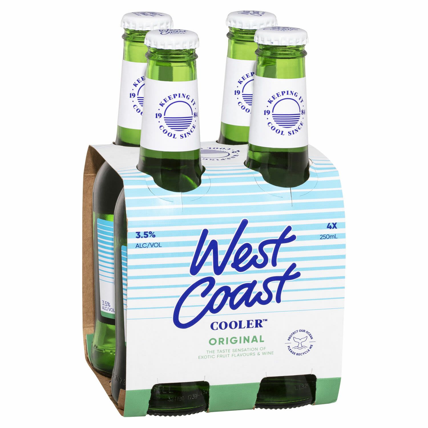 West Coast Cooler Bottle 250mL 4 Pack