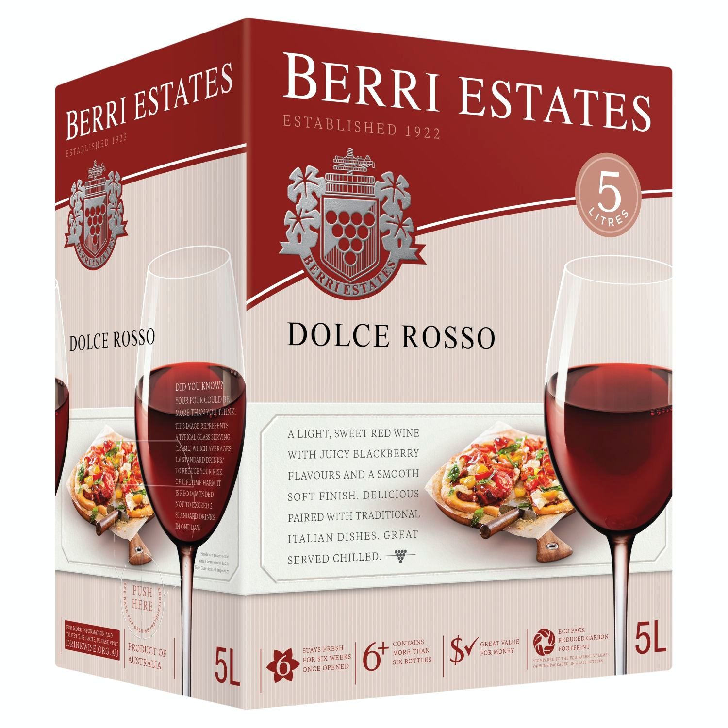 Berri Estates Dolce Rosso Cask 5L