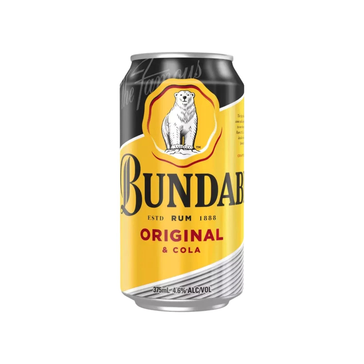 Bundaberg Original Rum & Cola Can 375mL