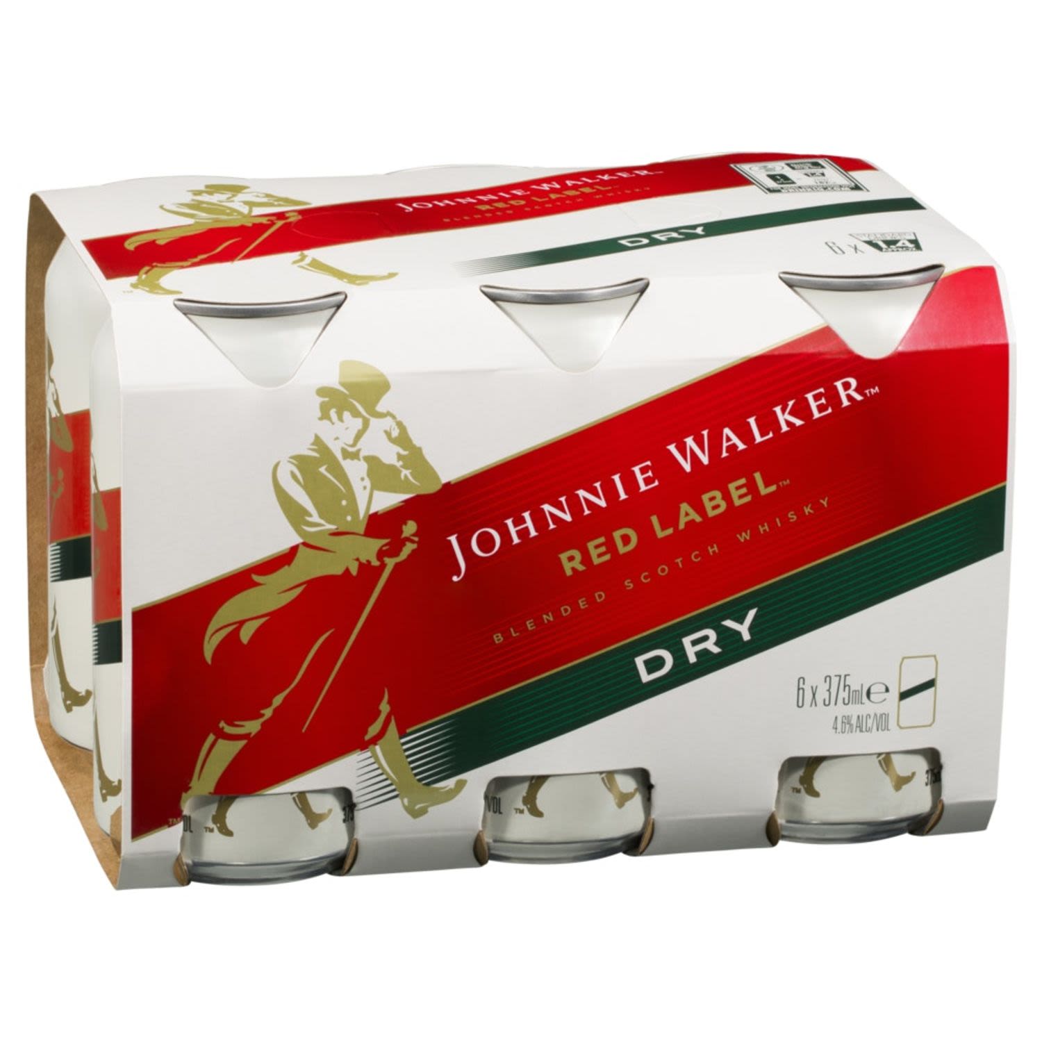 Johnnie Walker & Dry Can 375mL 6 Pack