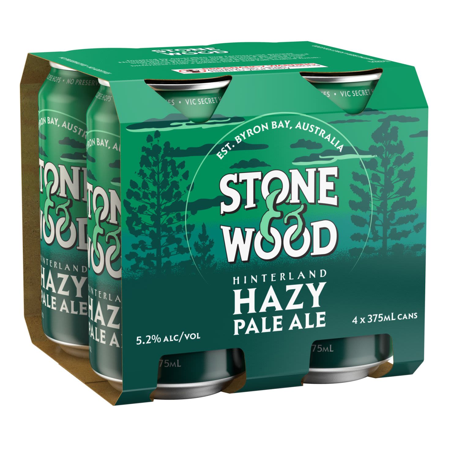 Stone & Wood Hinterland Hazy Pale Ale 4x375ml Can