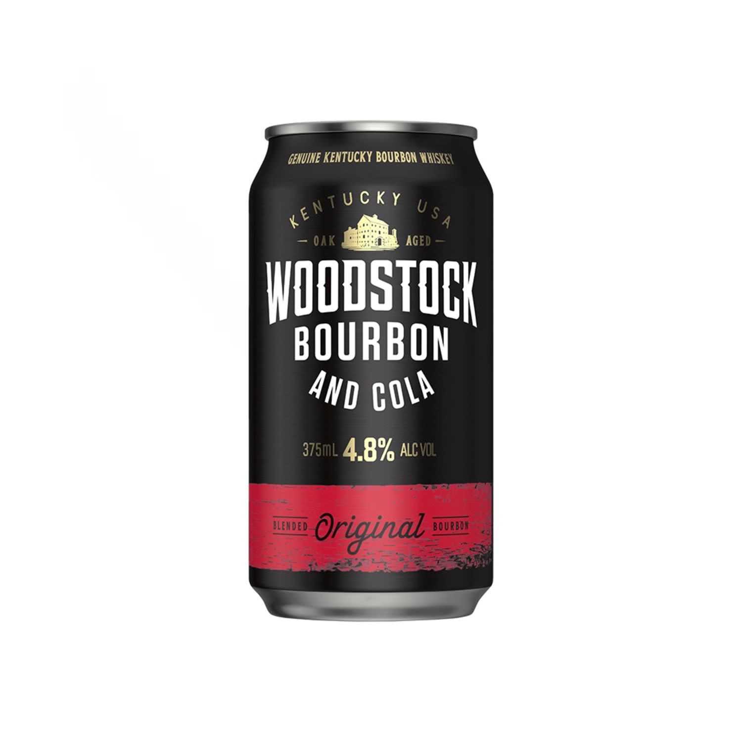 Woodstock Bourbon & Cola 4.8% Can 375mL