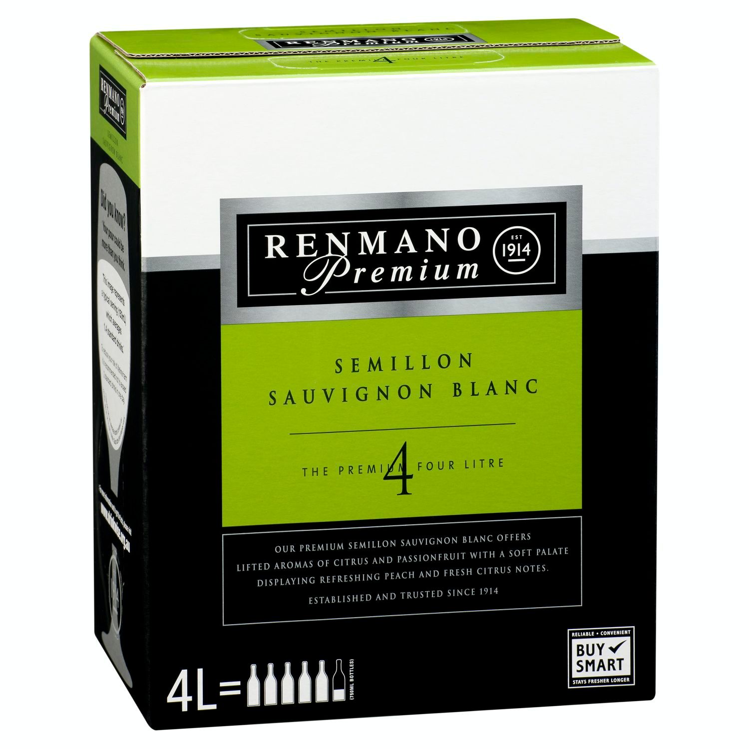 Renmano Premium Semillon Sauvignon Blanc Cask 4L