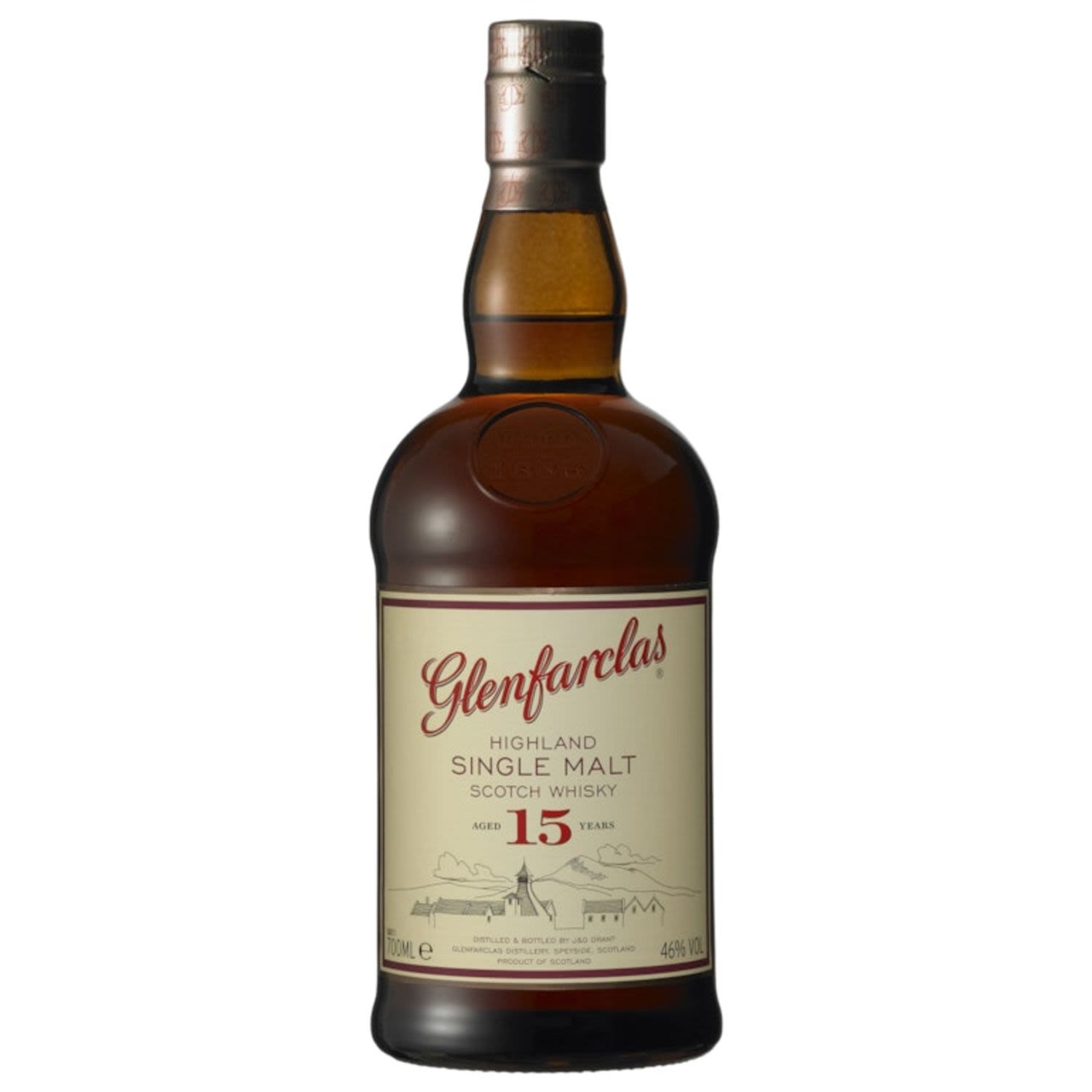 Glenfarclas 15 Year Old Scotch Whisky 700mL Bottle