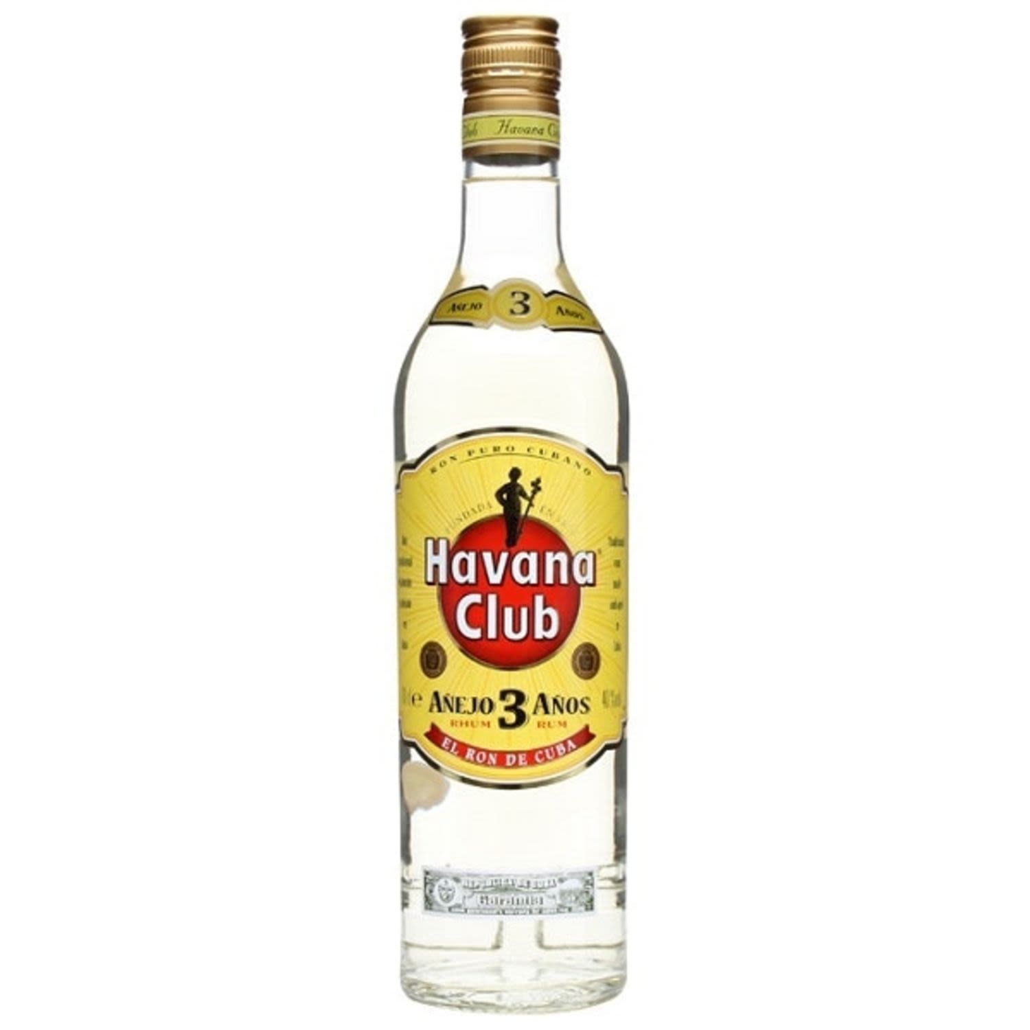 Havana Club Anejo 3 Anos Rum 700mL Bottle