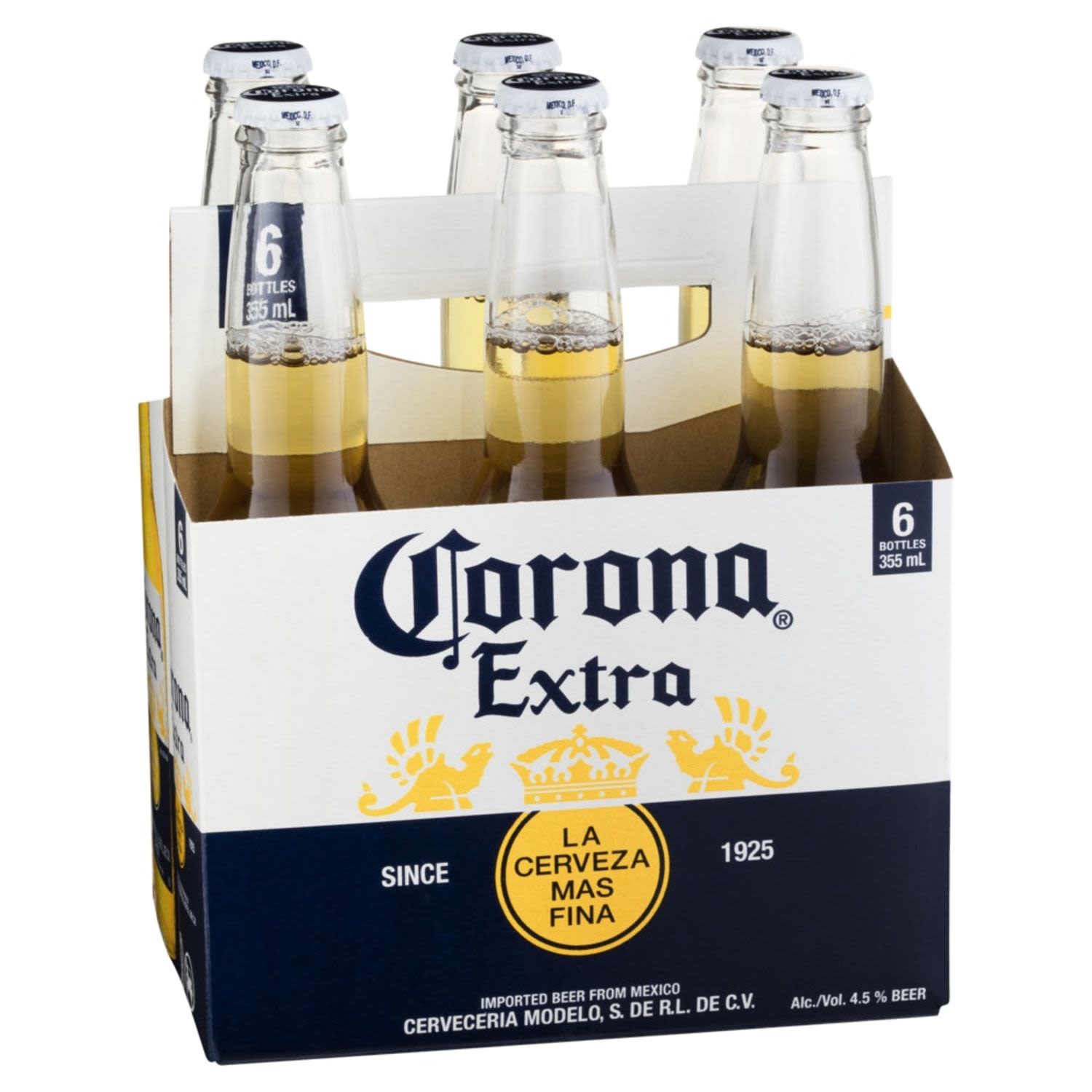 Corona Extra Bottle 355mL 6 Pack