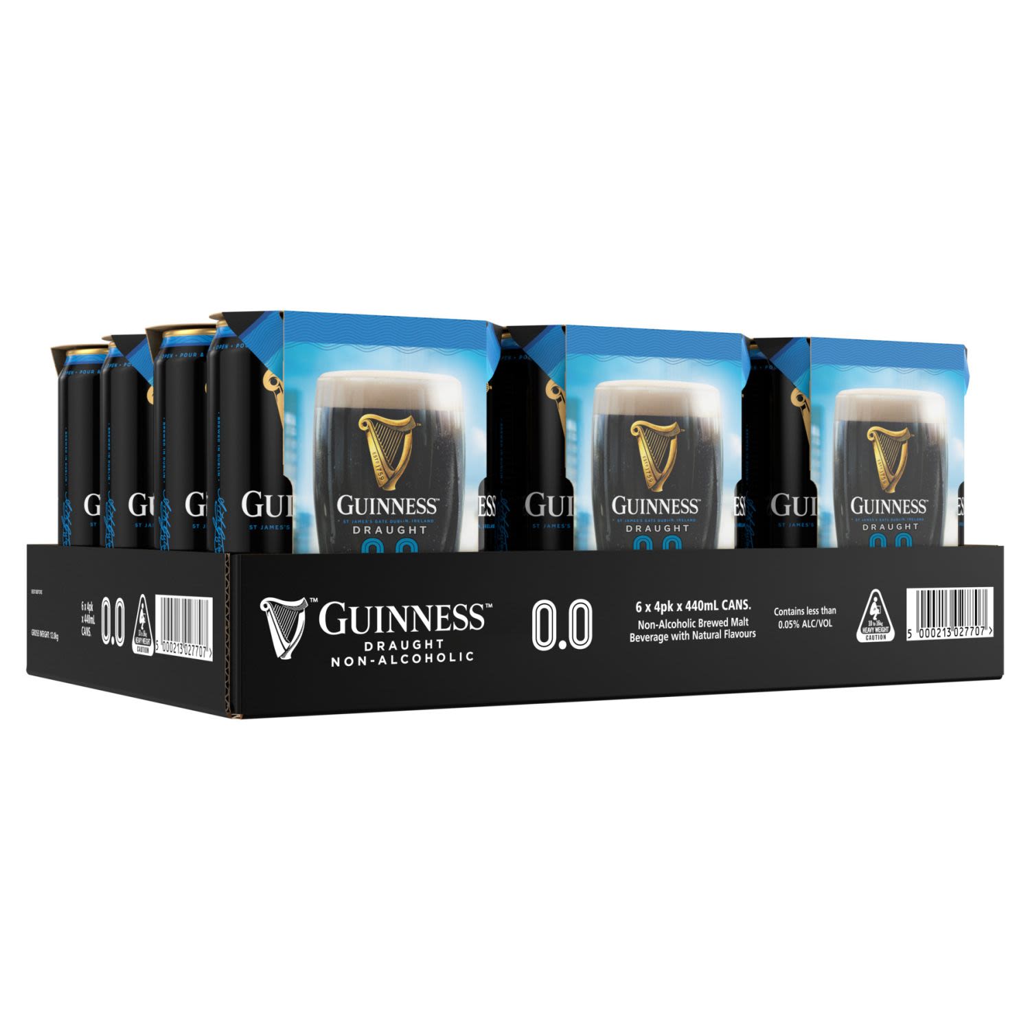 Guinness Draught 0.0 Can 24x440mL