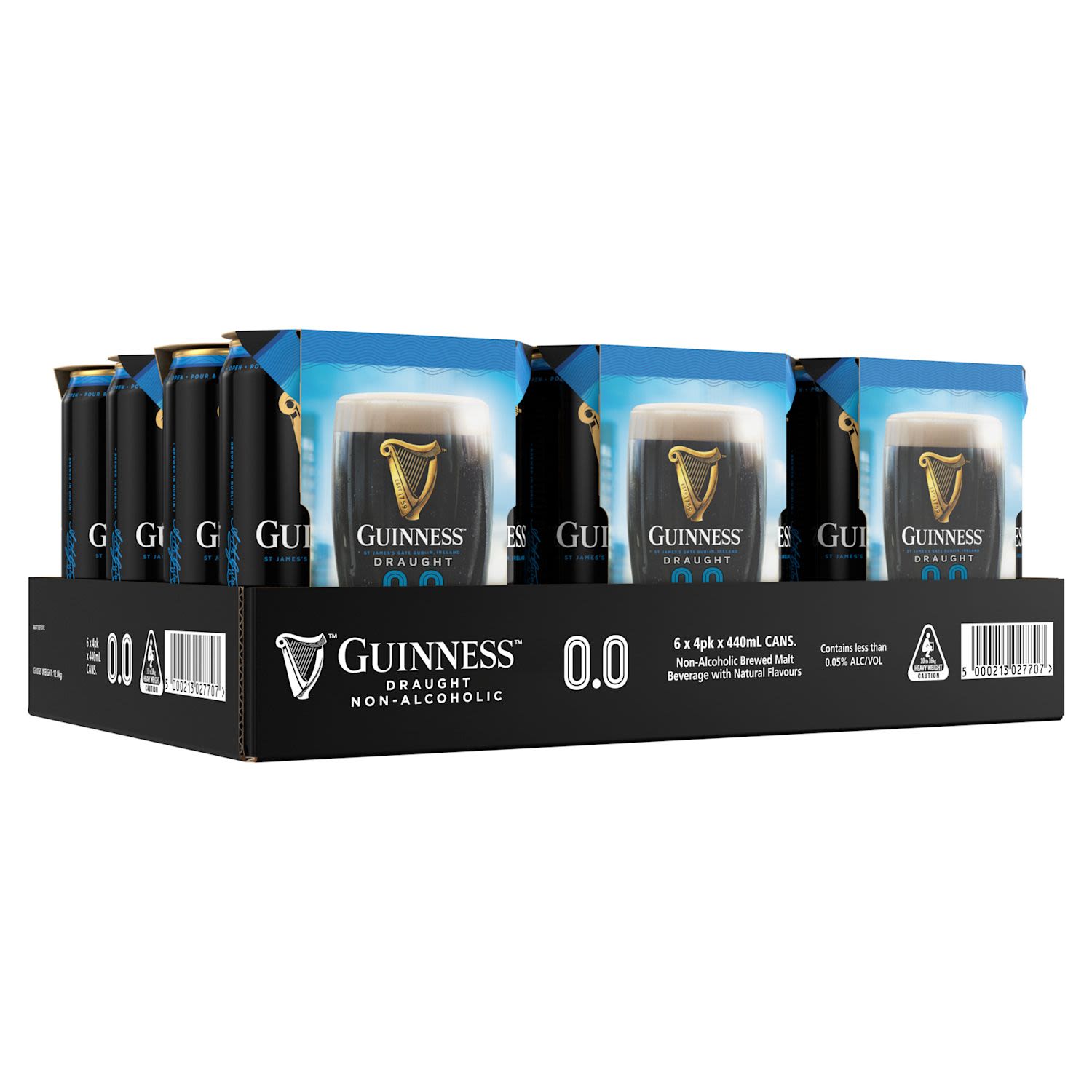 Guinness Draught 0.0 Can 24x440mL