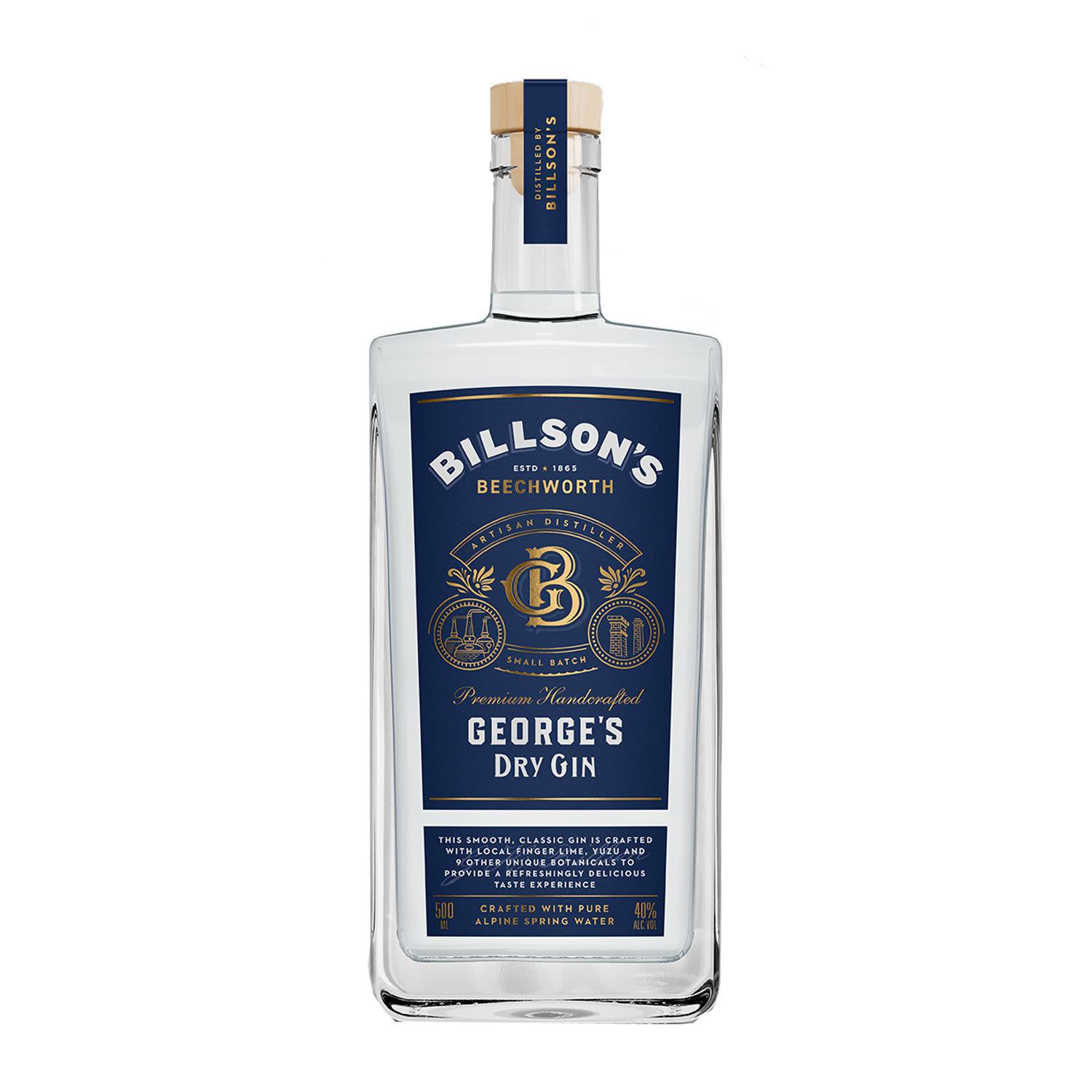 Billson's Georges Dry Gin 500mL Bottle