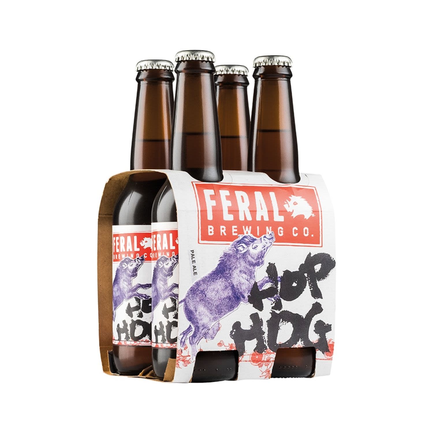 Feral Hop Hog Pale Ale Bottle 330mL 4 Pack