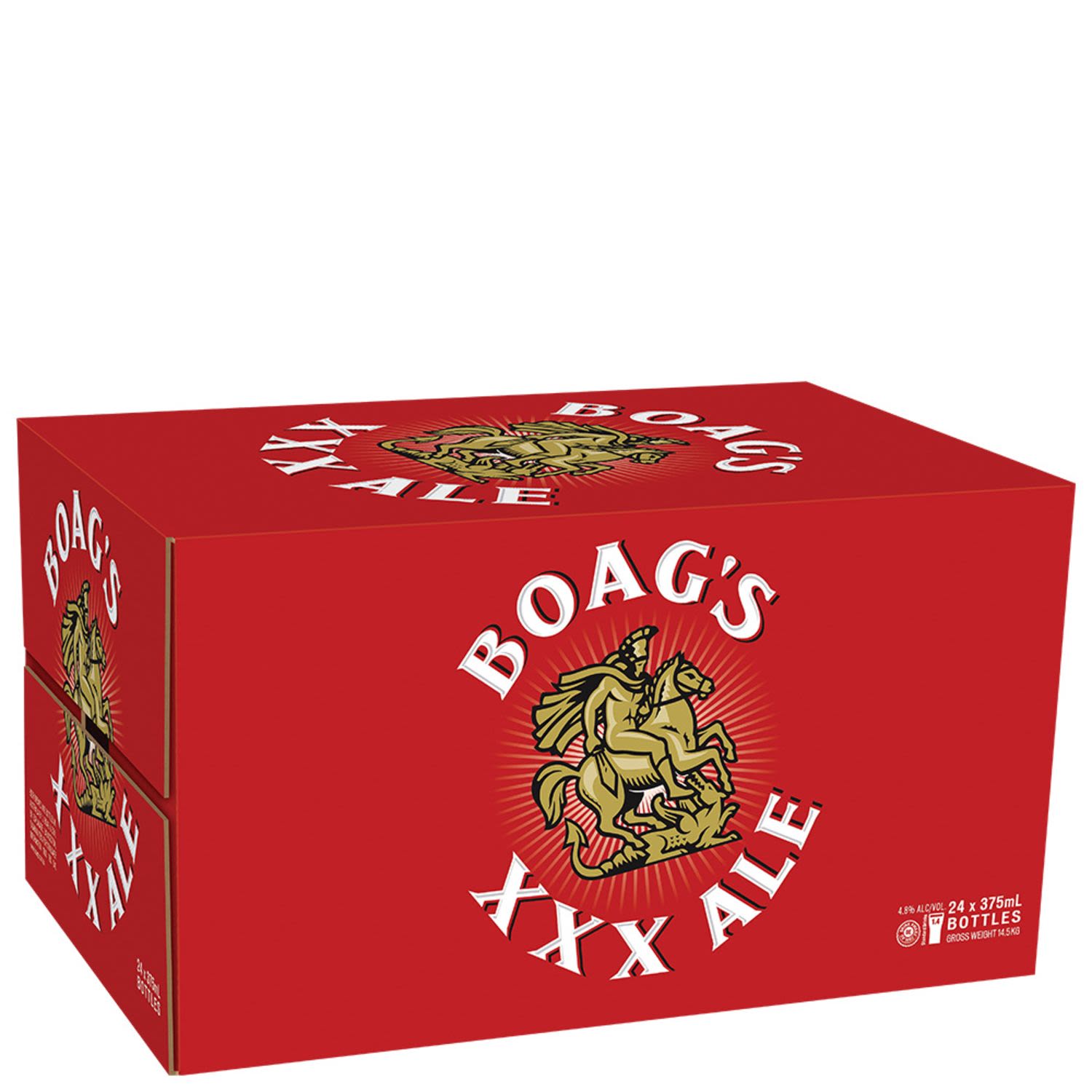 James Boag's XXX Ale Bottle Case 375mL 24 Pack
