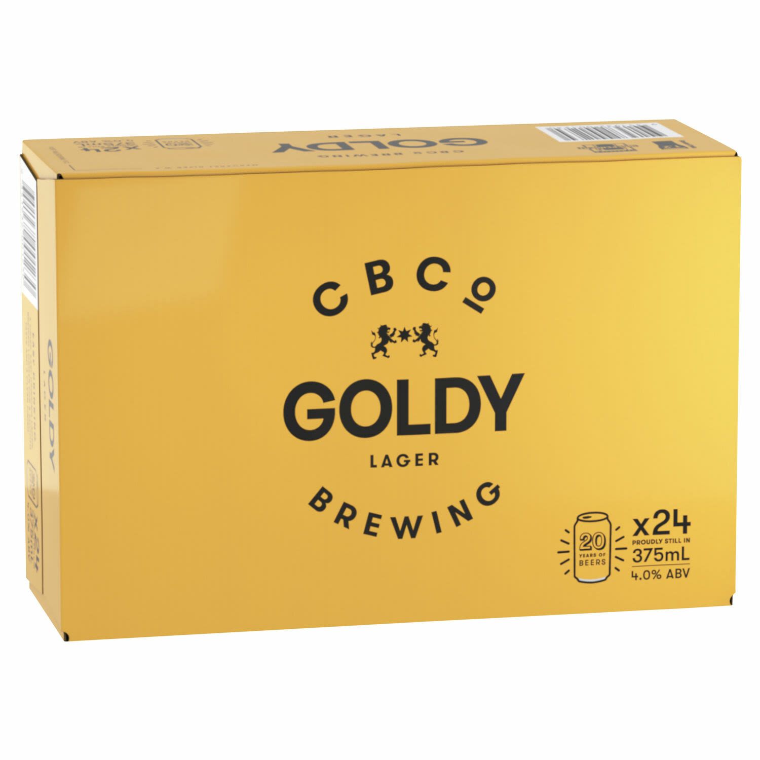 CBCo Goldy Lager Can 375mL 24 Pack