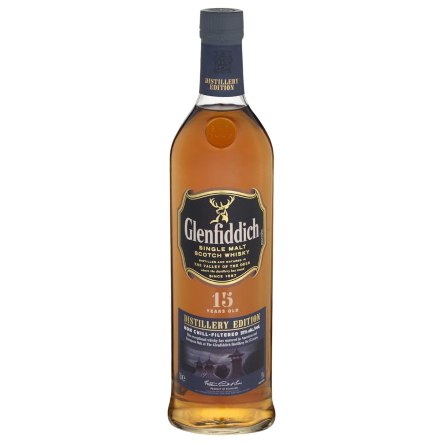 Glenfiddich 15 Year Old Distillery Edition Scotch Whisky 700mL Bottle