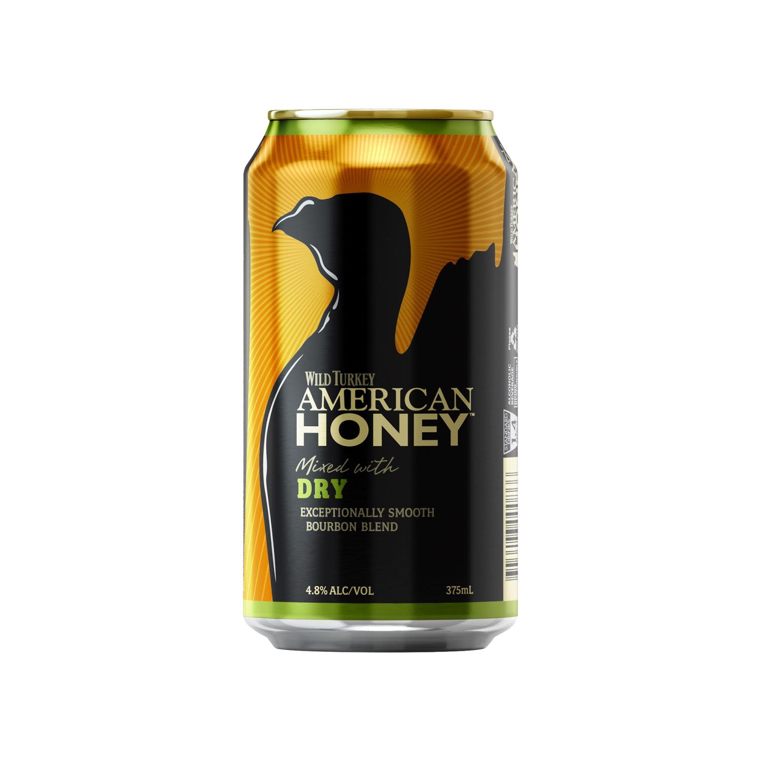Wild Turkey American Honey Liqueur and Dry Can 375mL
