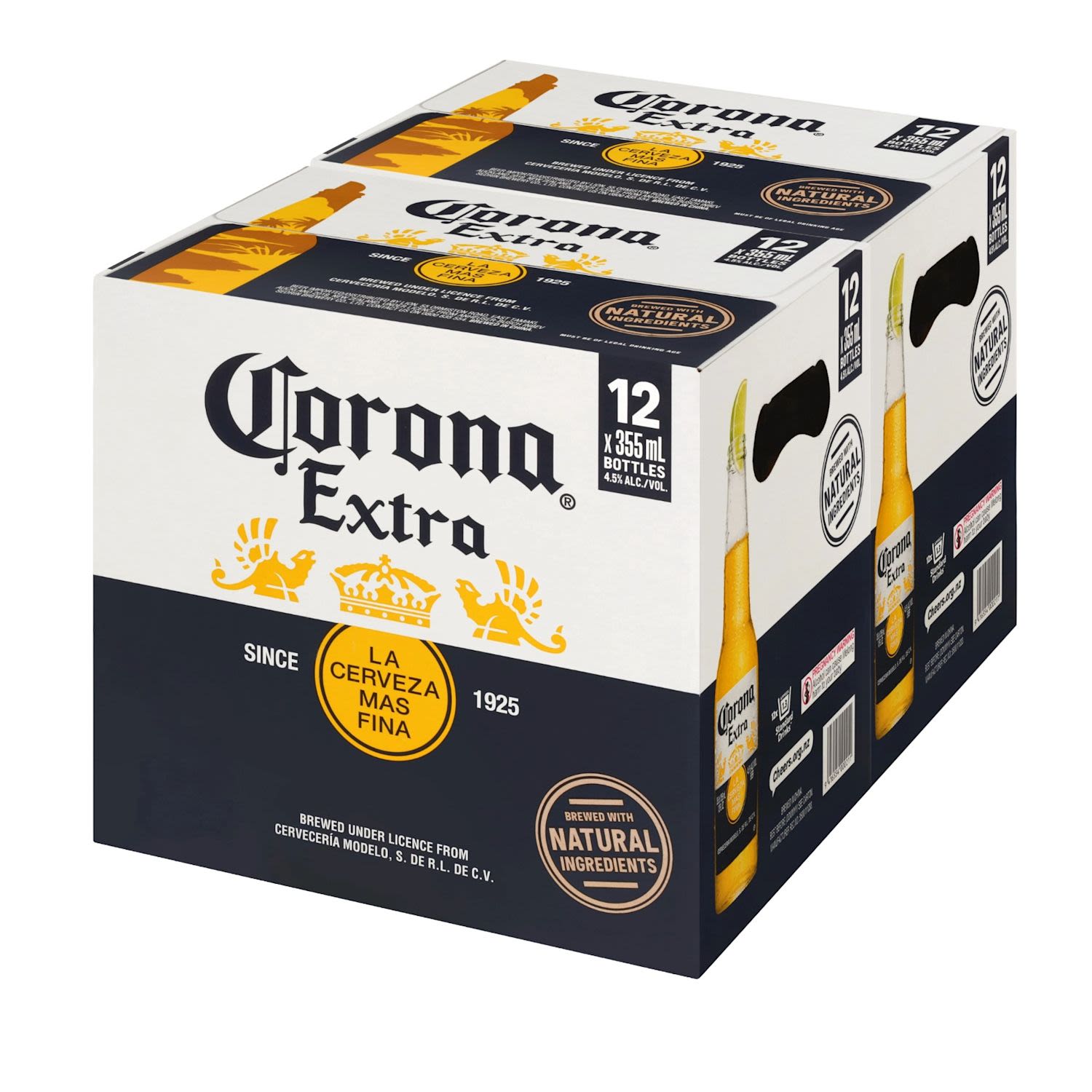 Corona Extra Bottle 355mL 2x12 Pack