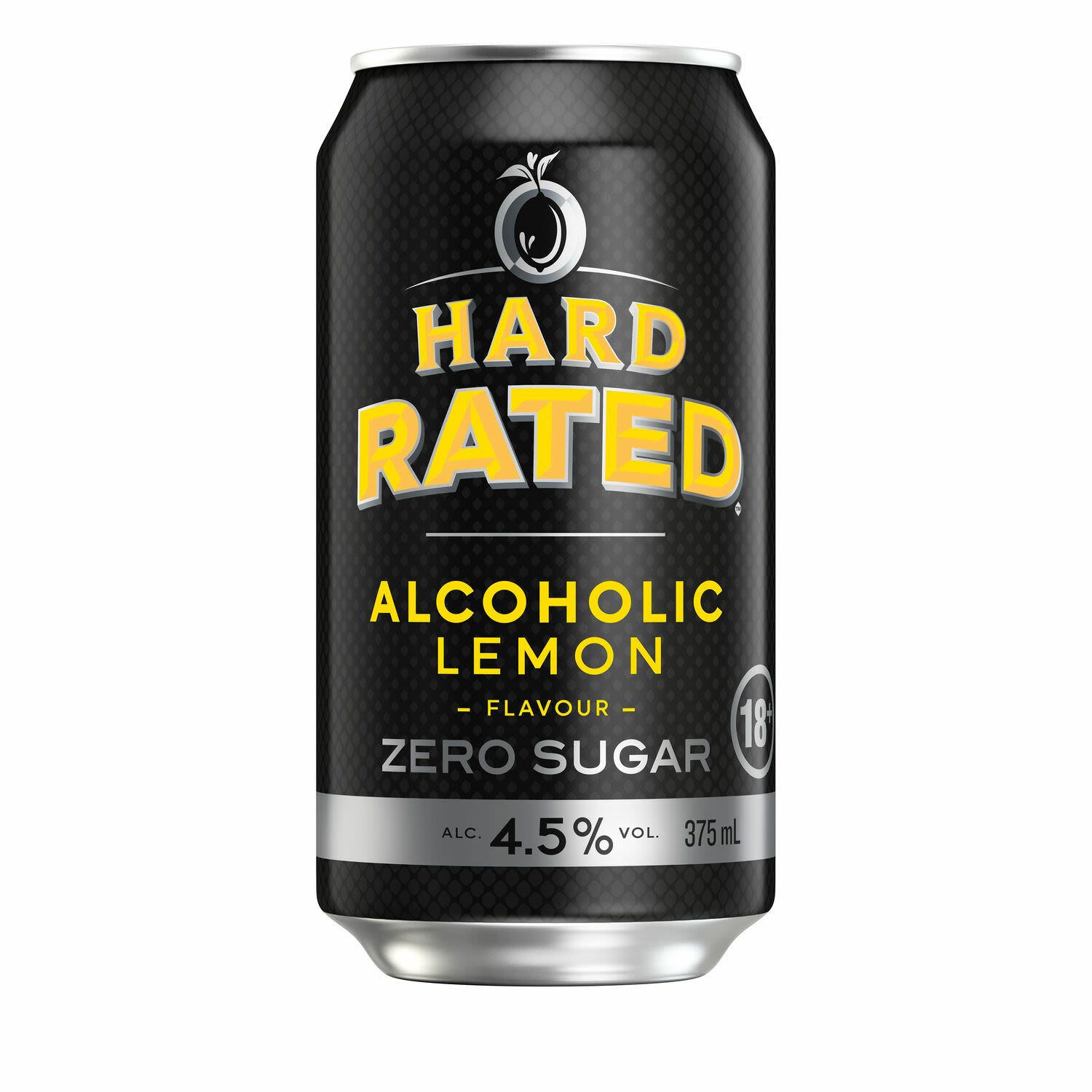 Hard Rated Zero Sugar Alcoholic Lemon Can 375mL