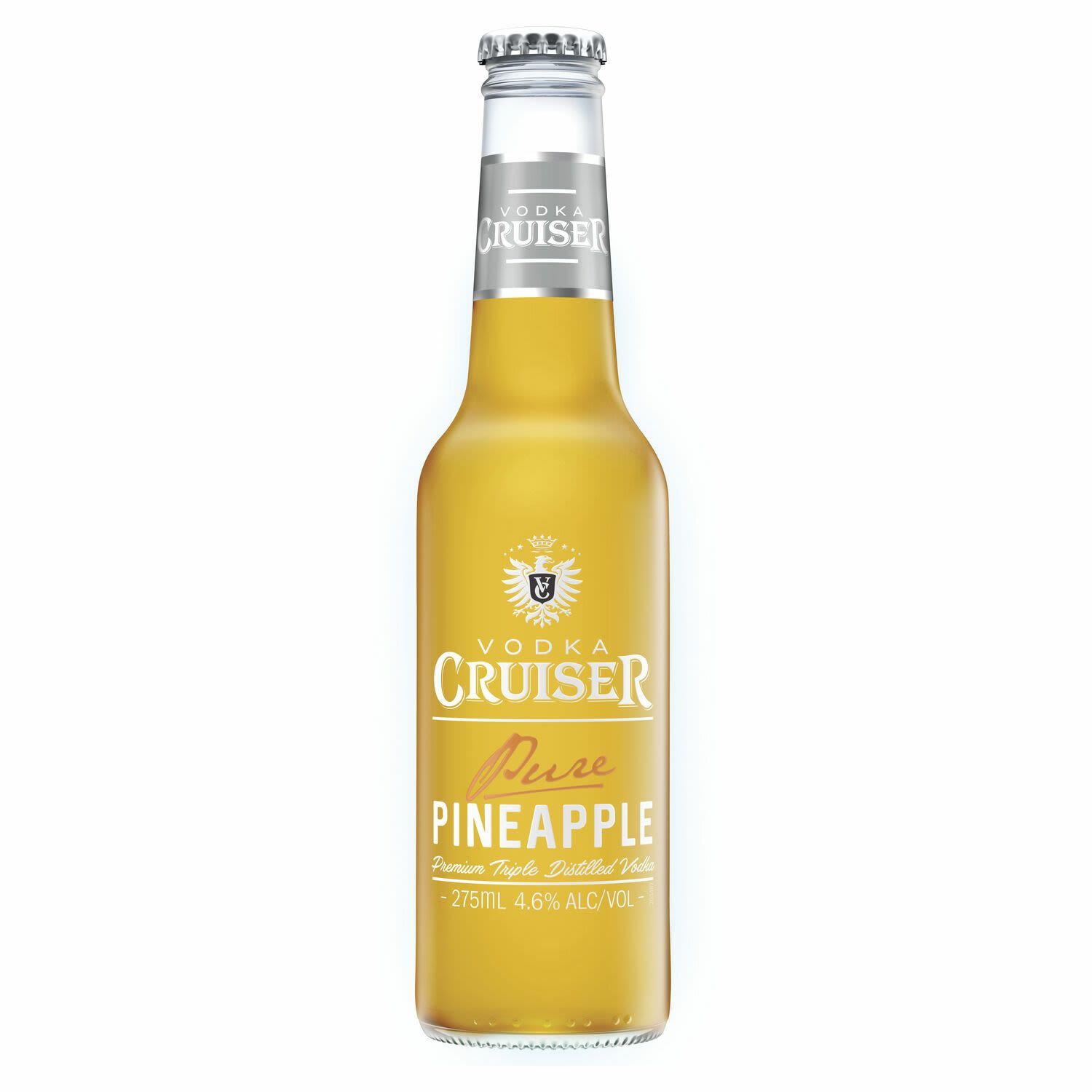 Vodka Cruiser Pure Pineapple 4.6% Bottle 275mL