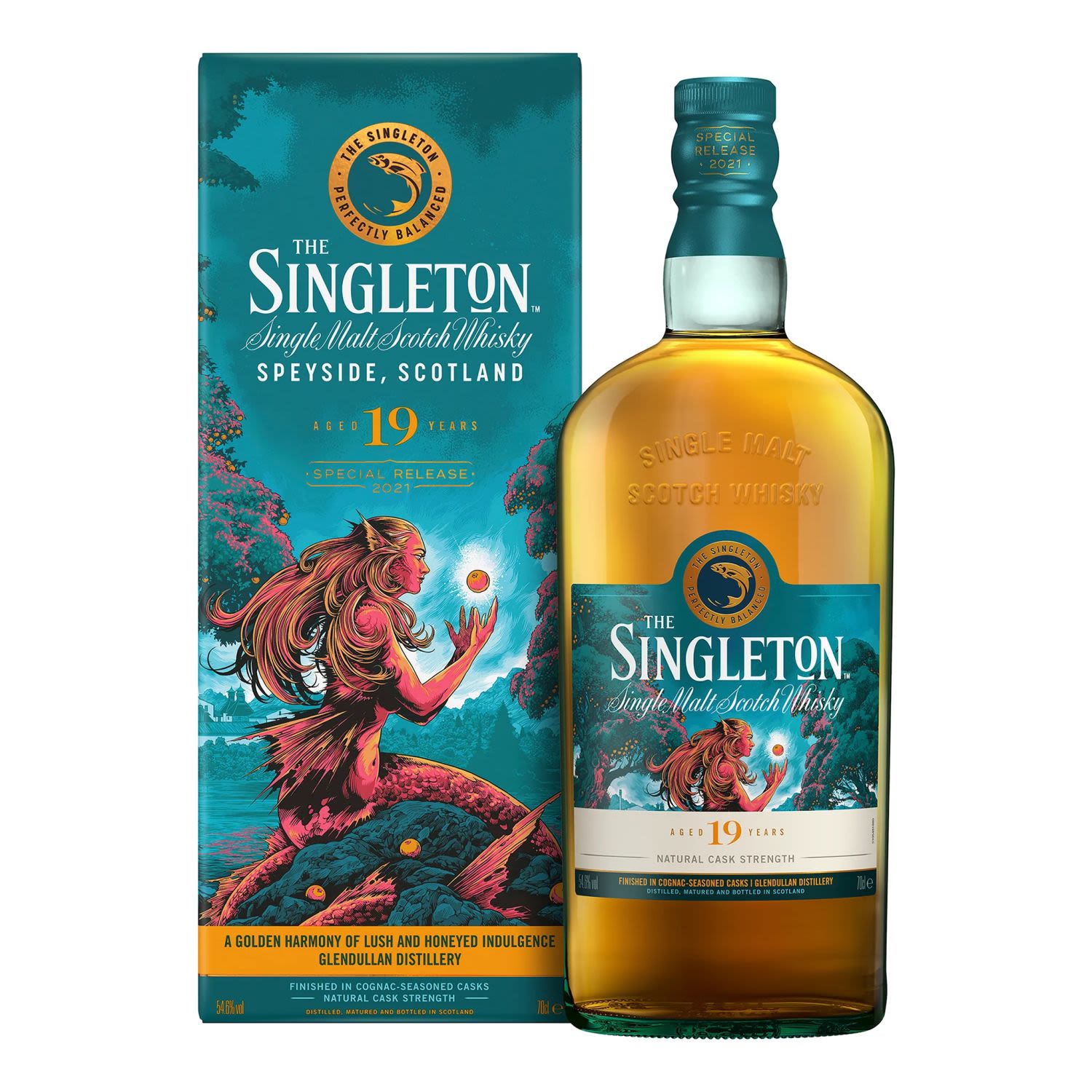 Singleton of Glendullan 19 Year Old 2021 Release Single Malt Scotch Whiskey 700mL Bottle