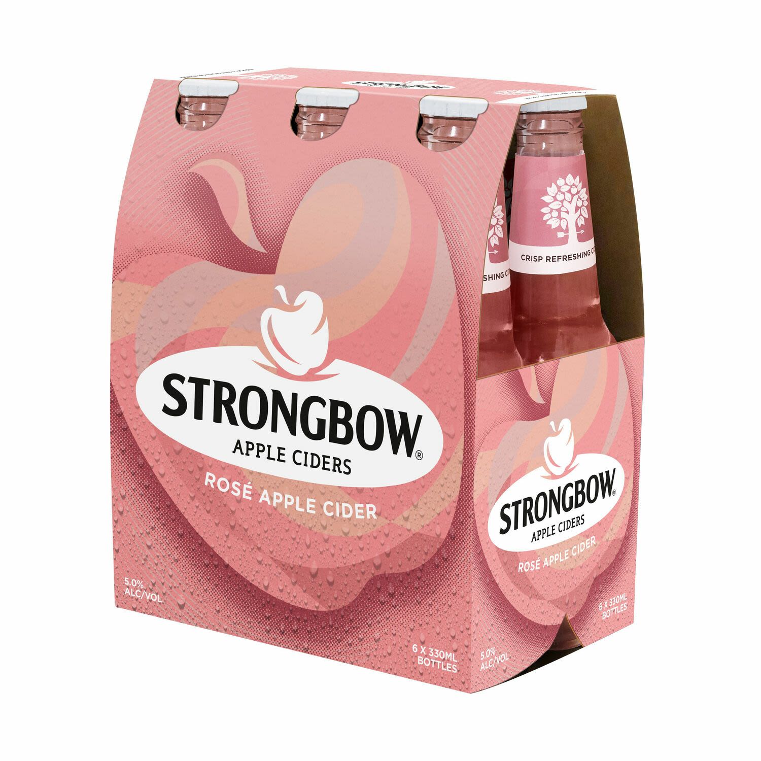 Strongbow Rose Apple Cider Bottle 330mL 6 Pack