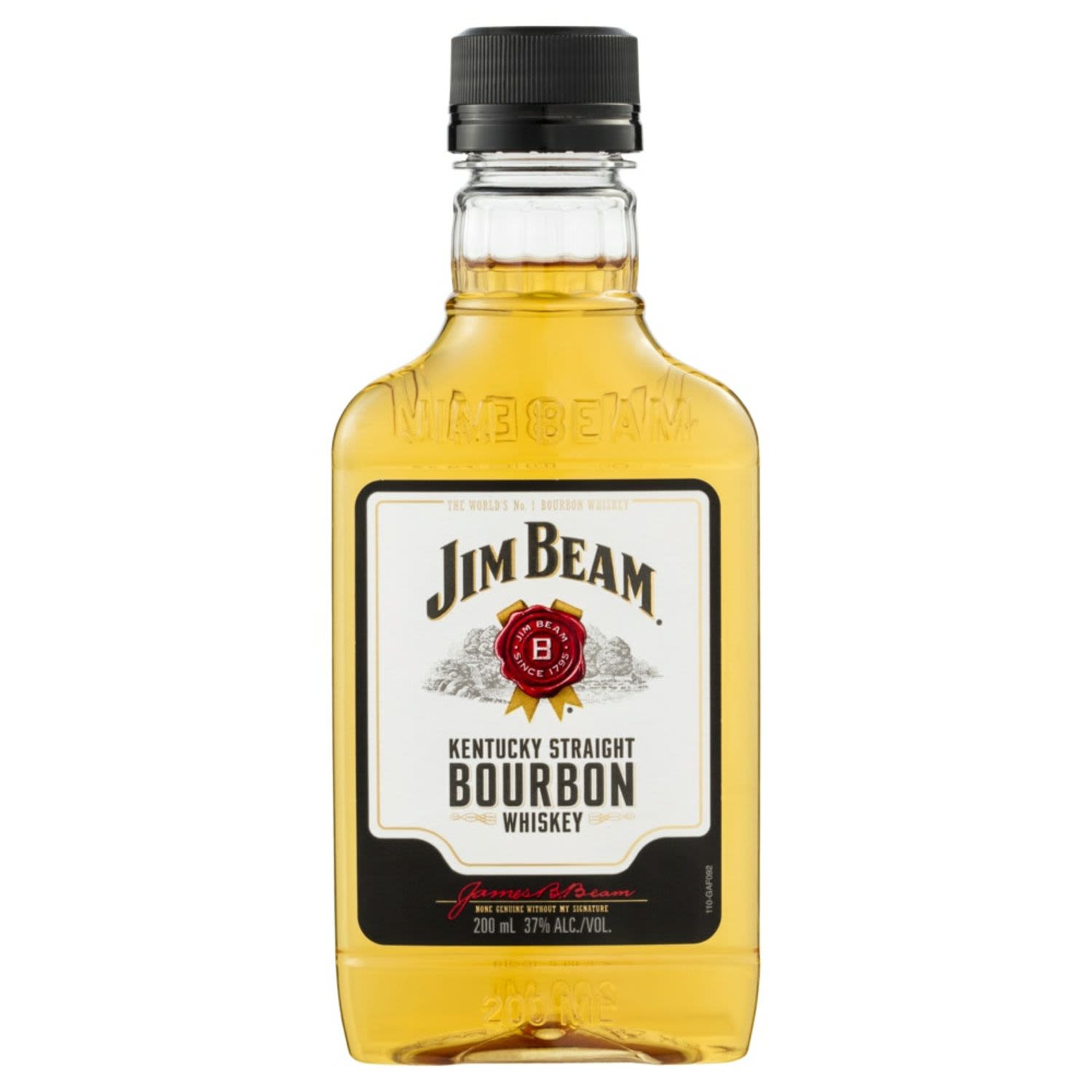 Jim Beam White Label Plastic 200mL Bottle