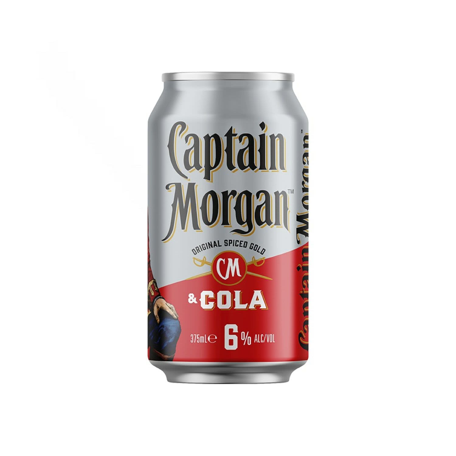 Captain Morgan Original Spiced Gold & Cola 6% Can 375mL
