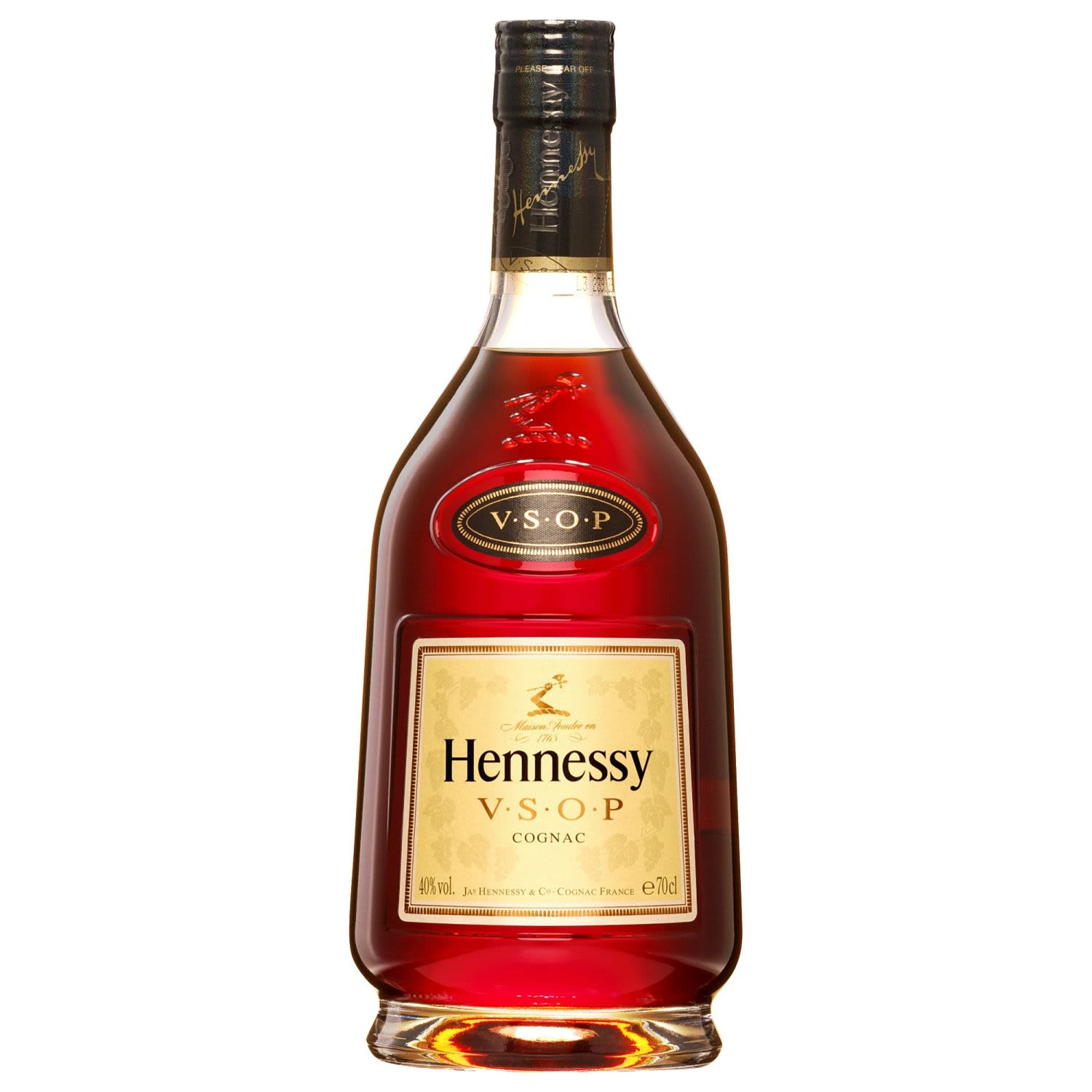 Hennessy V.S.O.P is a balanced cognac, expressing 200 years of Hennessy's know-how. The fruit of nature’s uncertainties, this unique blend has tamed the elements to craft and embody the original concept of cognac. The emotion awakened by the pleasure of tasting it continually reveals new facets of its personality.   The savoir-faire of the Maison Hennessy is fully expressed in this balanced cognac: the selection of eaux-de-vie, aging and assemblage. A cognac of remarkable consistency and vitality, Hennessy V.S.O.P Privilège conveys all of the savoir-faire of the Hennessy master blenders who have ensured the continued success of this harmonious assemblage for 200 years.<br /> <br />Alcohol Volume: 40.00%<br /><br />Pack Format: Bottle<br /><br />Standard Drinks: 22<br /><br />Pack Type: Bottle<br /><br />Country of Origin: France<br />