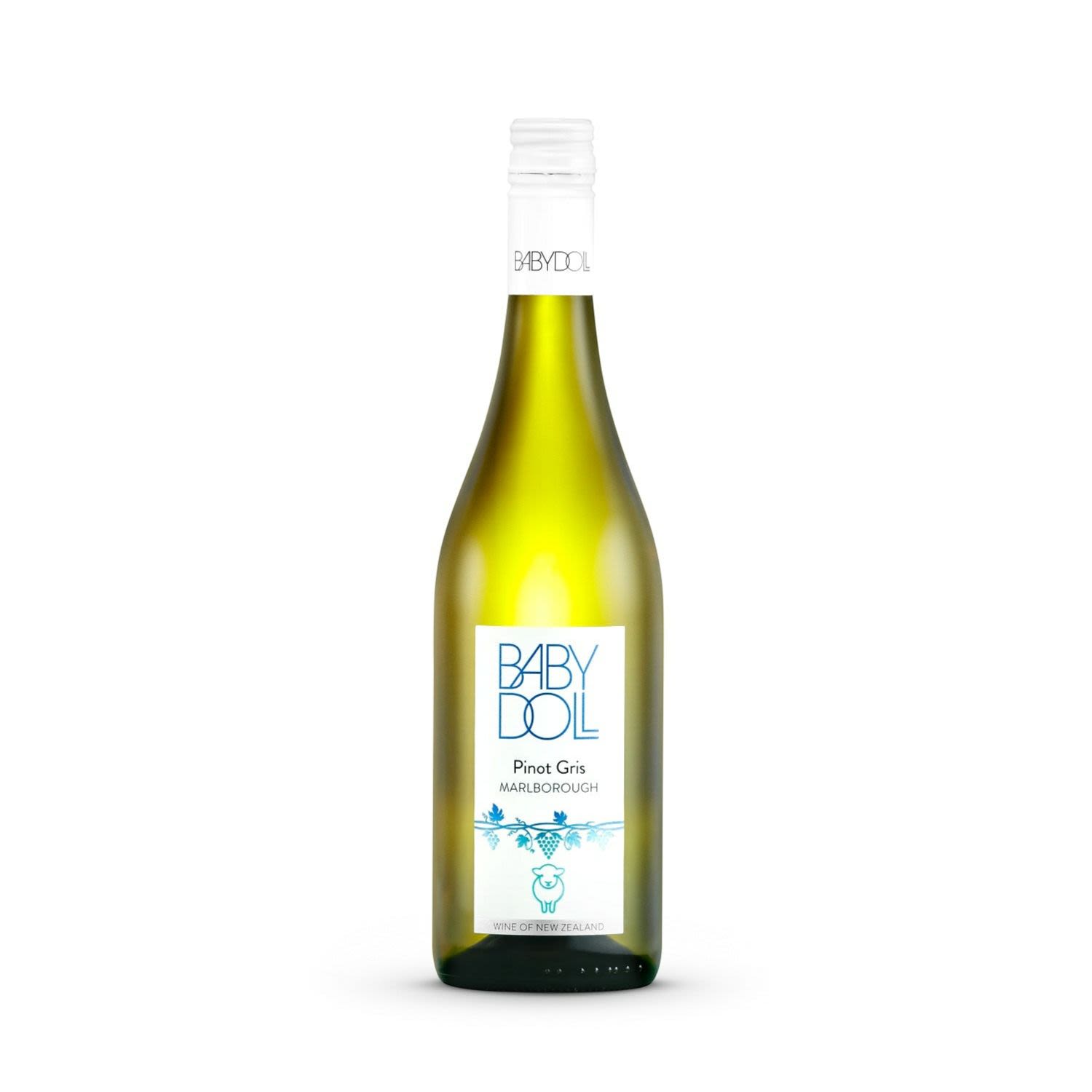 Babydoll Marlborough Pinot Gris 750mL Bottle